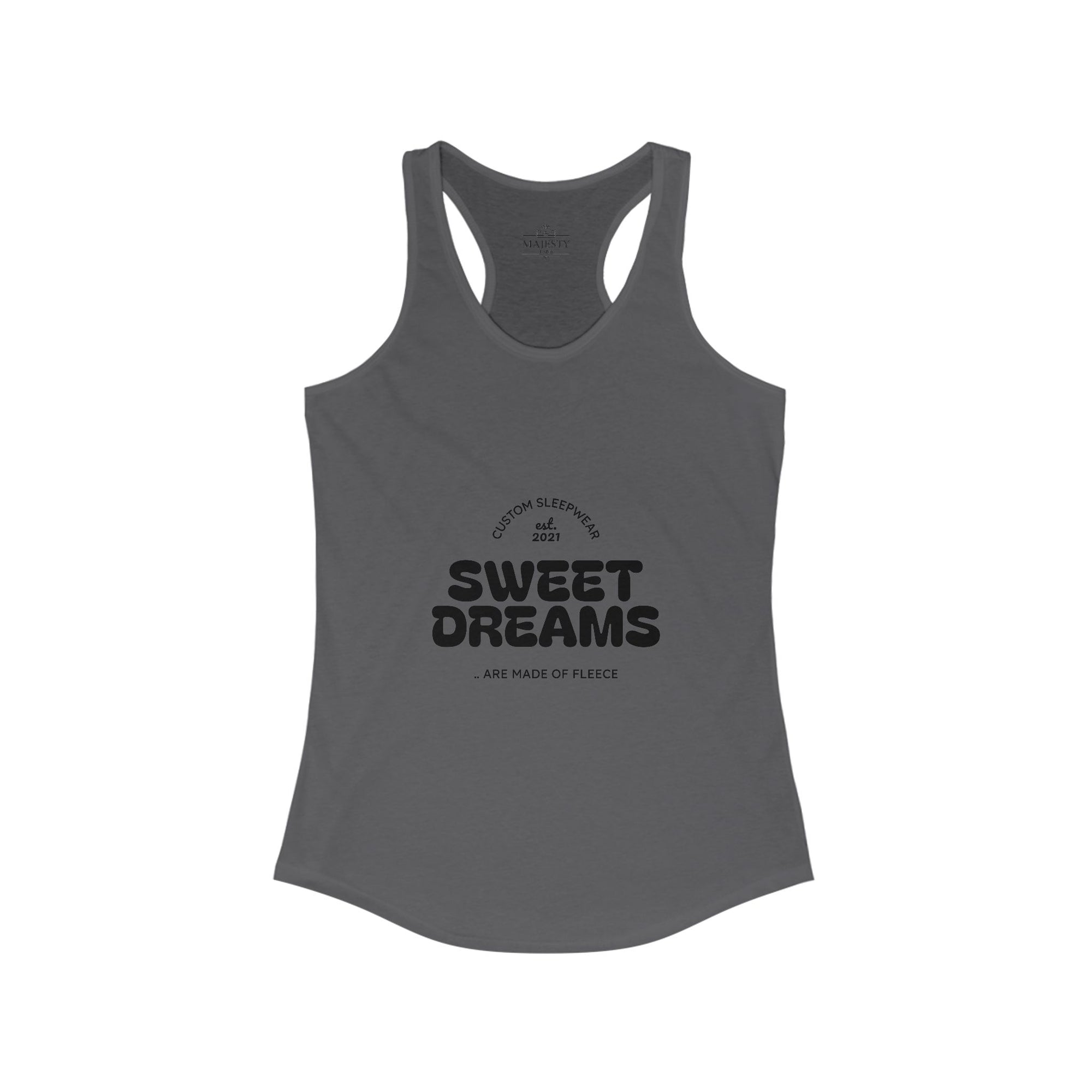Sweet Dreams Made of Fleece Racerback Tank, Bohemian Style Top, Summer Attire, Casual Wear, Gift for Her, Festival Clothing