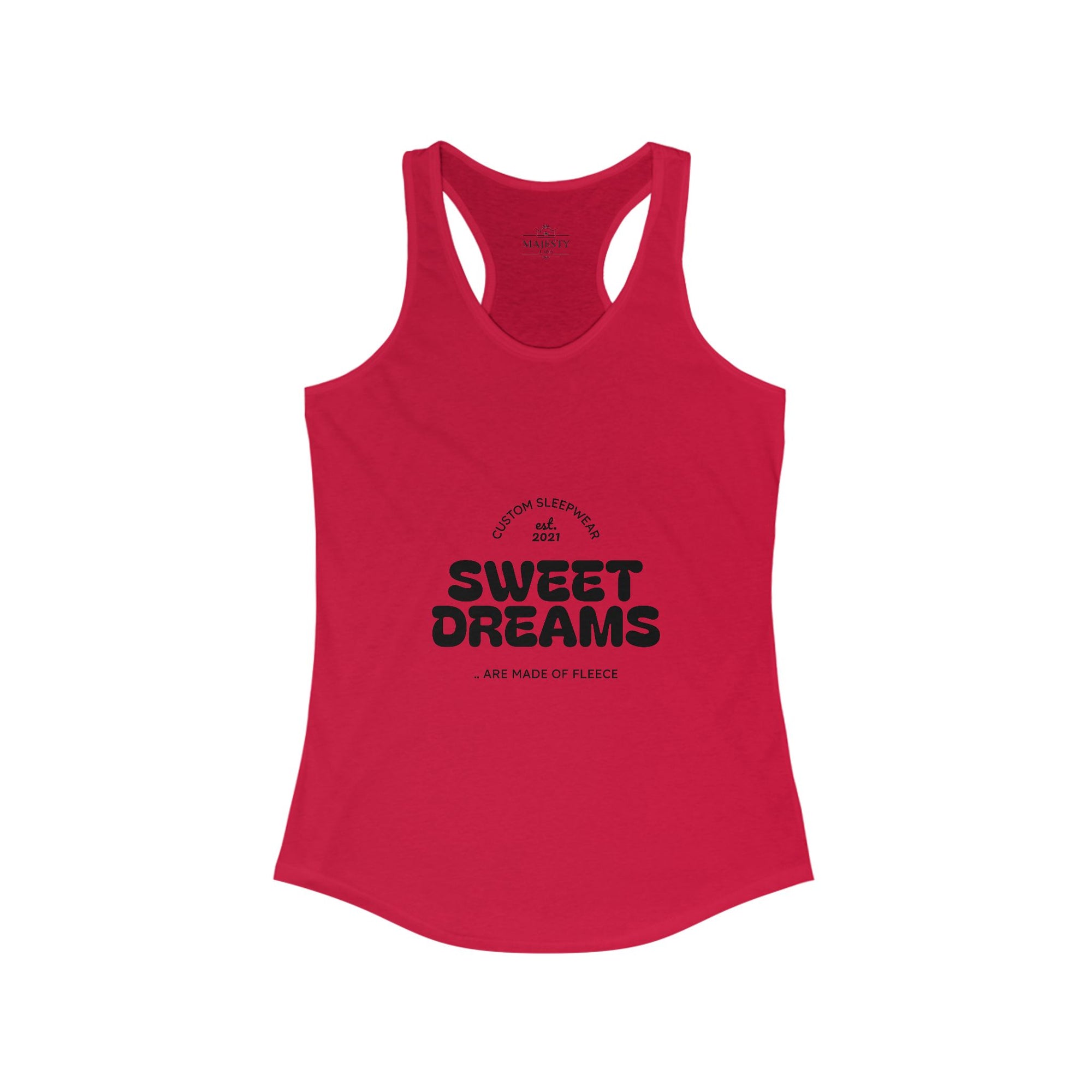 Sweet Dreams Made of Fleece Racerback Tank, Bohemian Style Top, Summer Attire, Casual Wear, Gift for Her, Festival Clothing