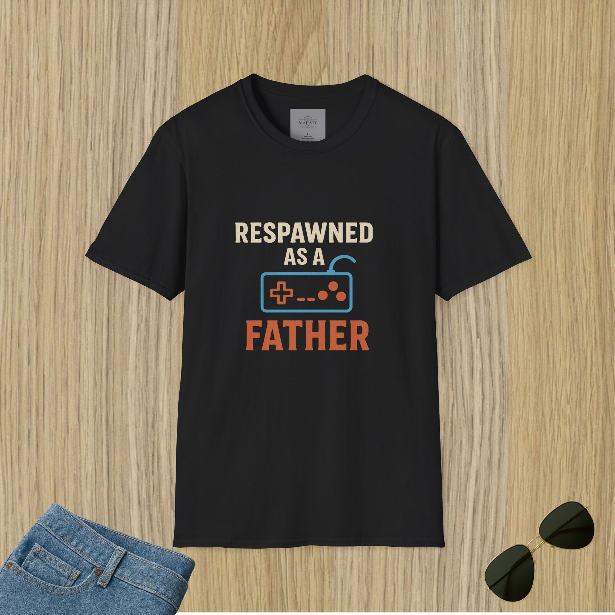 Respawned as a Father T-Shirt, Softstyle Tee