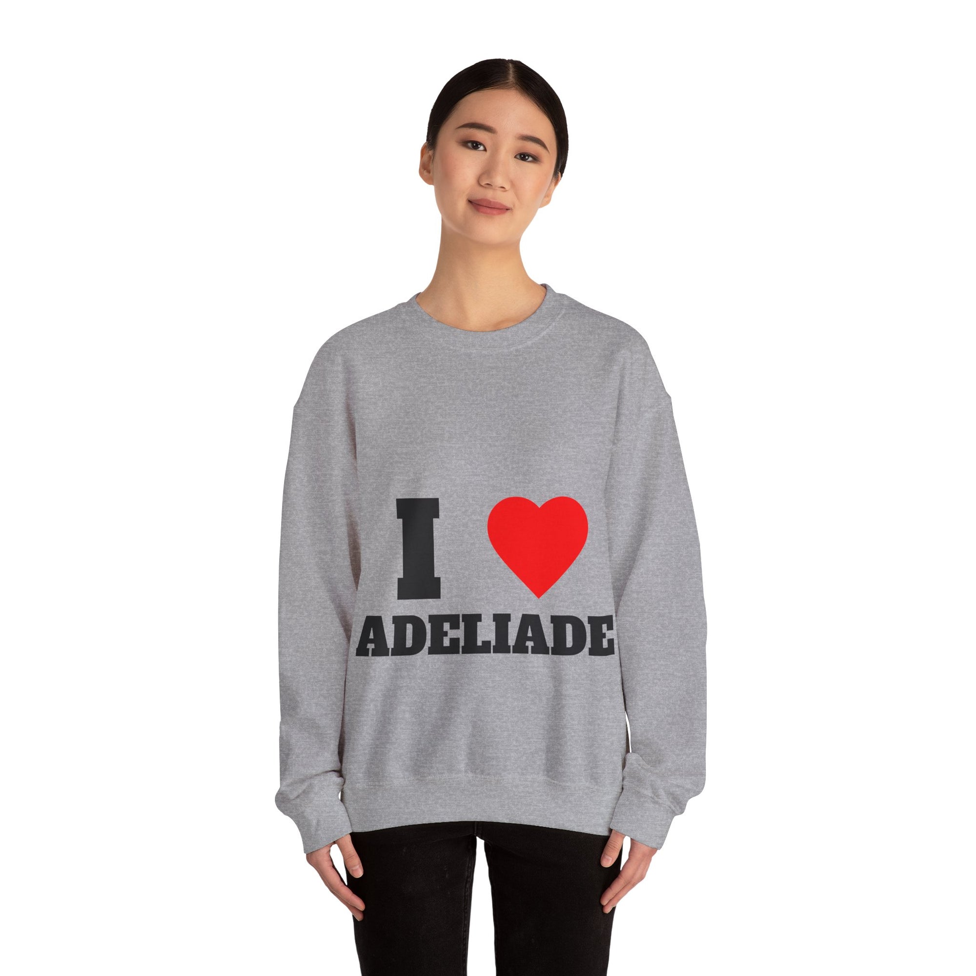 I Love Adeliade Unisex Crewneck Sweatshirt | Cozy Gift for Travelers, Fashion Lovers, Tasmania Souvenir, Comfortable Sweatshirt, [...]