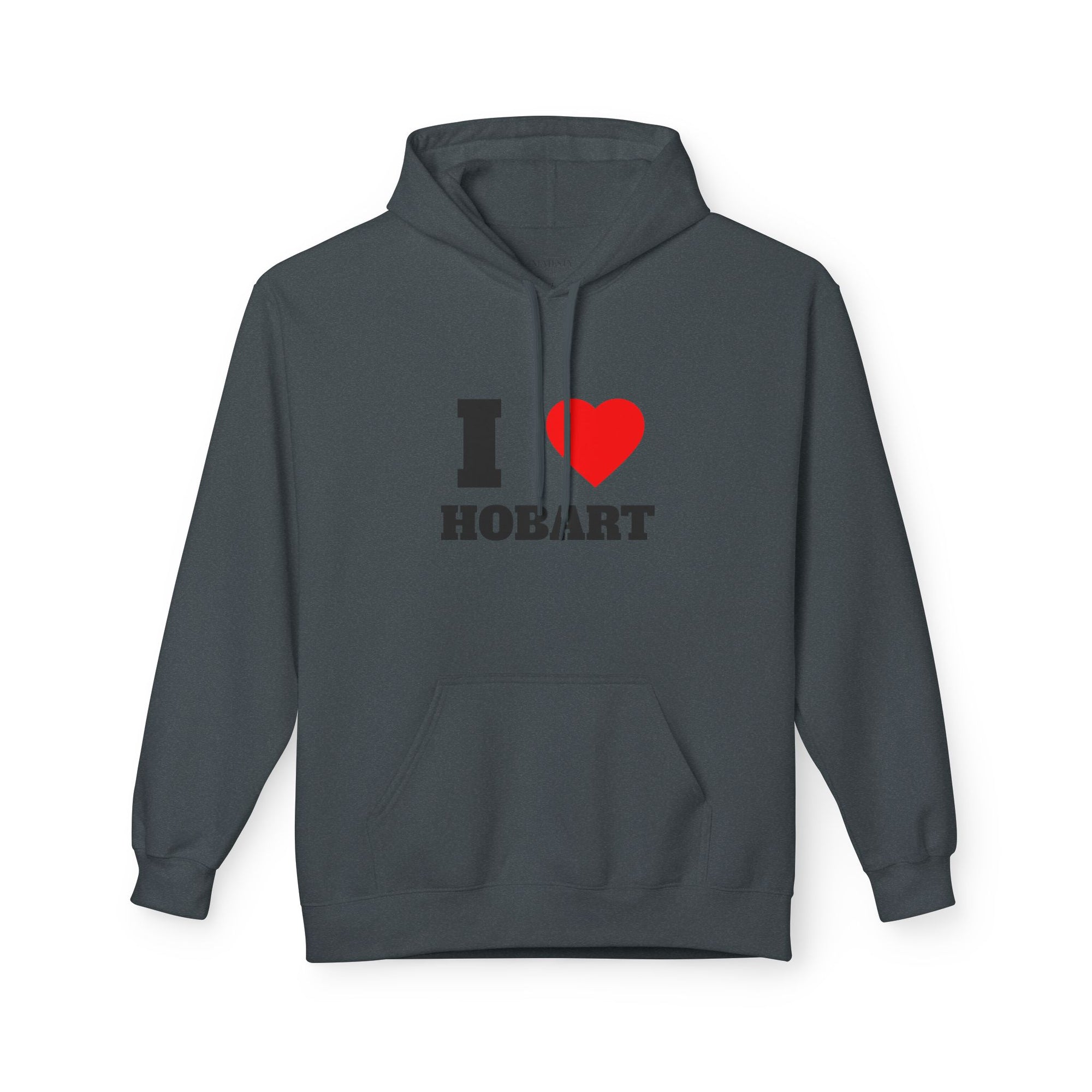 'I Love Hobart' Unisex Softstyle Fleece Hoodie, Cozy Gift, Streetwear, Unique Fashion, Casual Wear, Lounge Essential