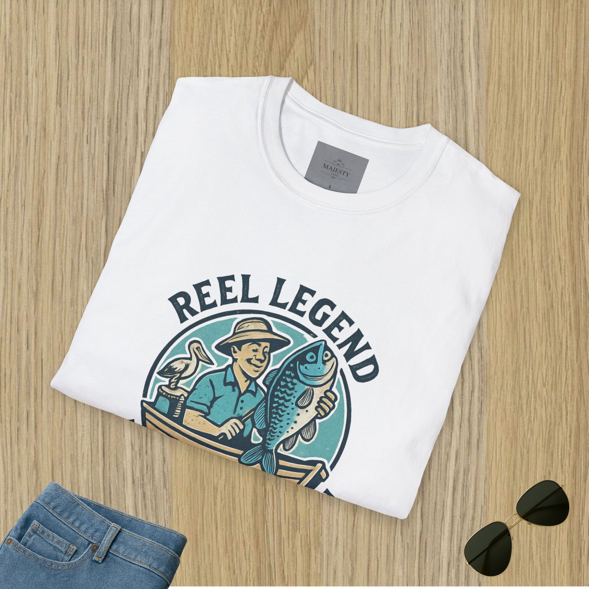 Reel Legend Aussie Dad Can't Fix T-Shirt, Softstyle Tee
