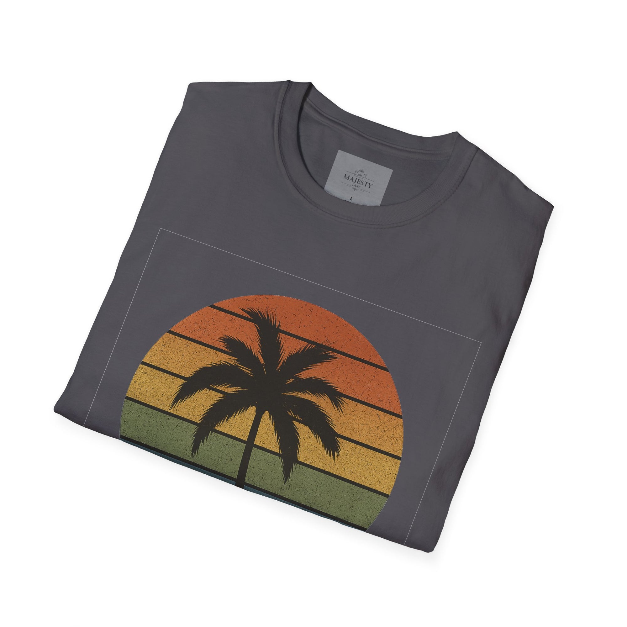 Sunset Palm Unisex T-Shirt, Softstyle Tee, Inspirational Shirt, Heartfelt Gift