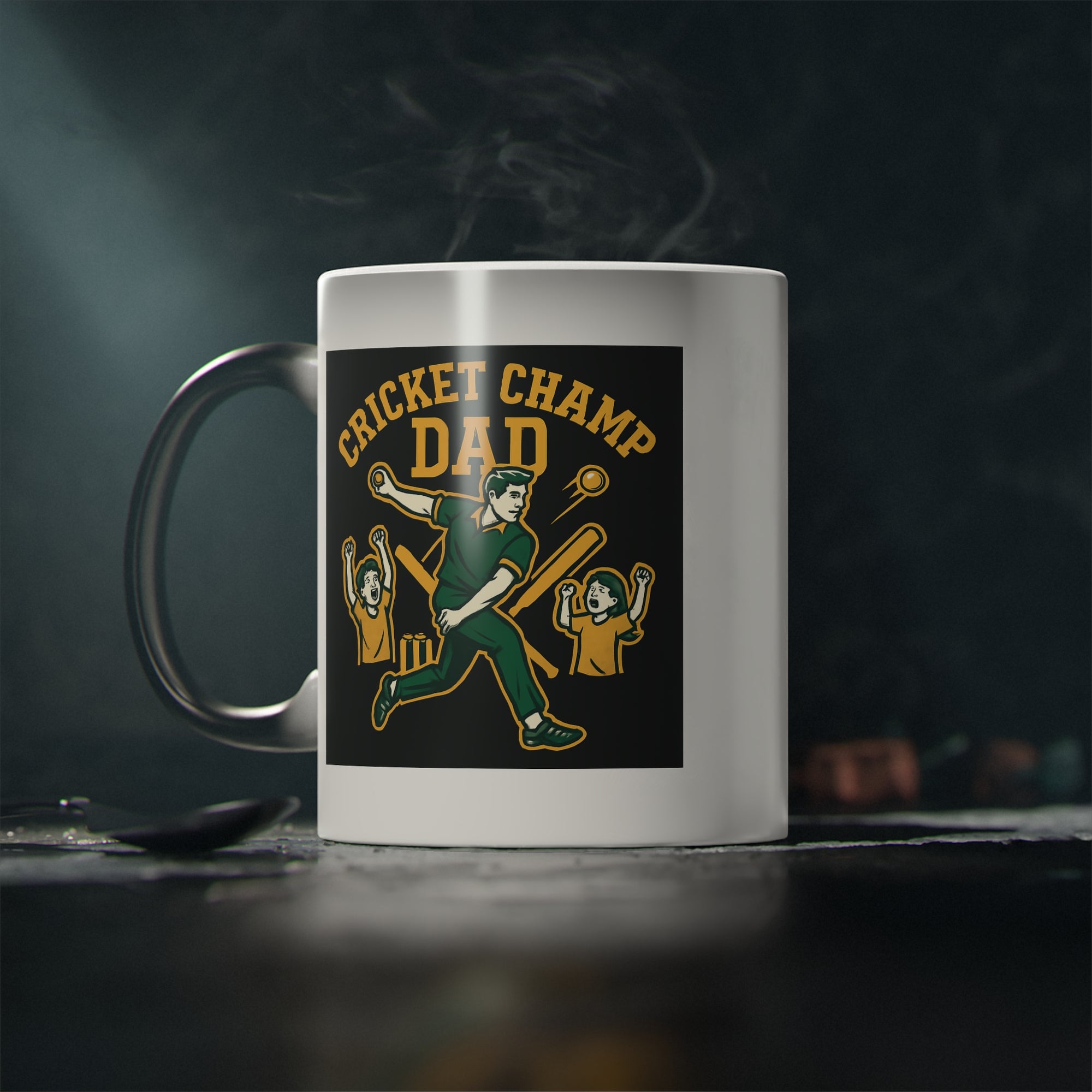 Magic Mug - Cricket Champ Dad Father's Day Mug Gift