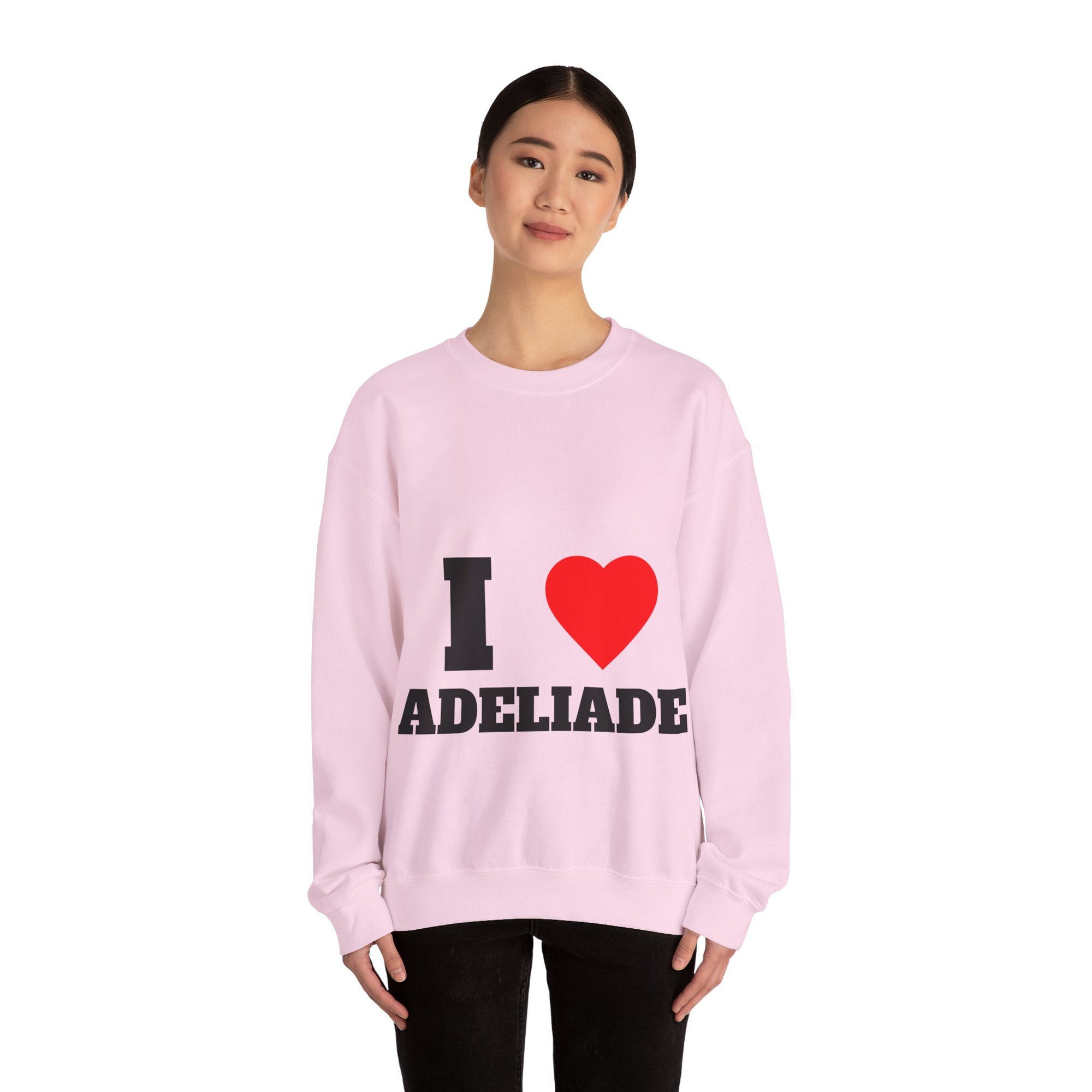 I Love Adeliade Unisex Crewneck Sweatshirt | Cozy Gift for Travelers, Fashion Lovers, Tasmania Souvenir, Comfortable Sweatshirt, [...]