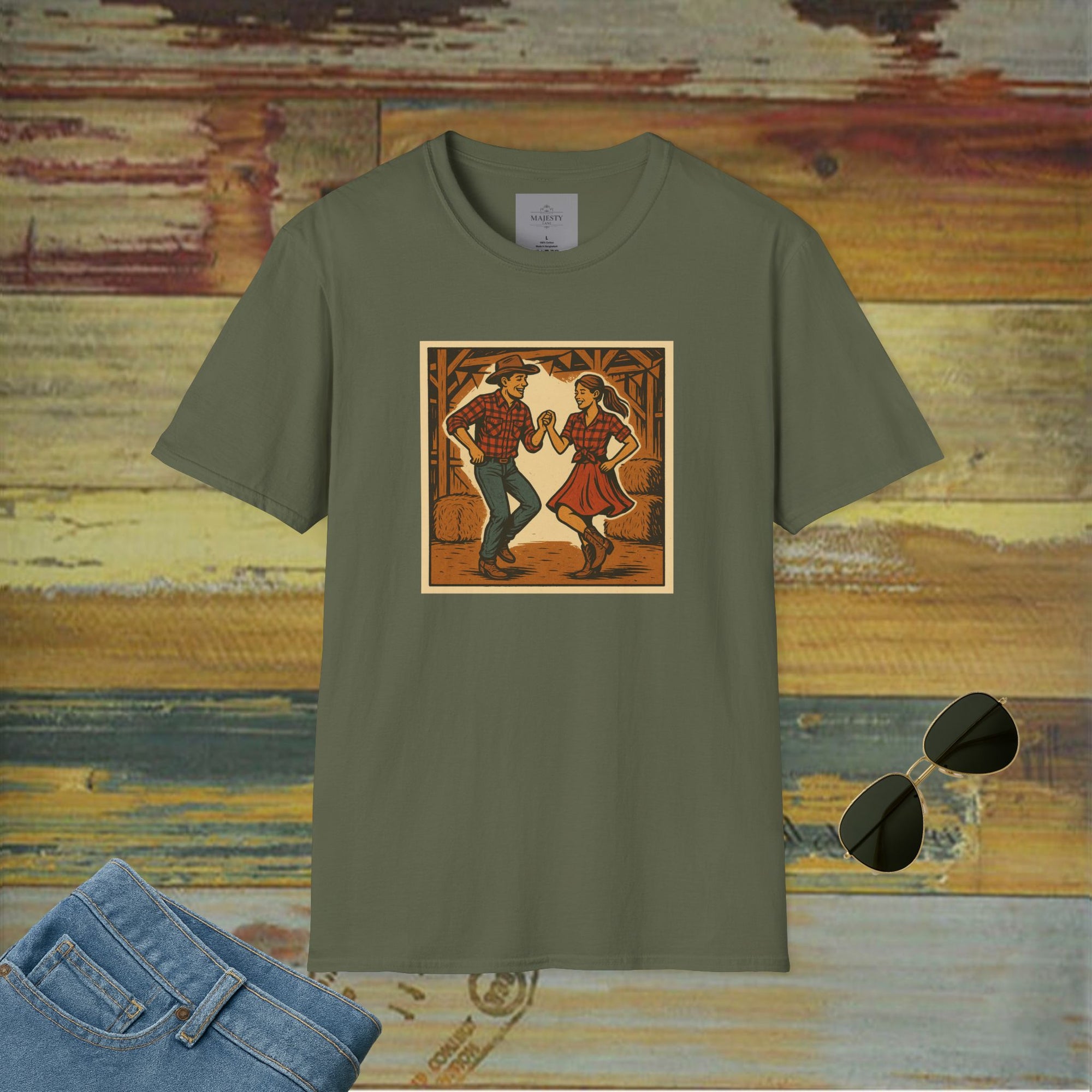 Country's Energy Coming Together Unisex T-Shirt, Softstyle Tee, Inspirational Shirt, Heartfelt Gift
