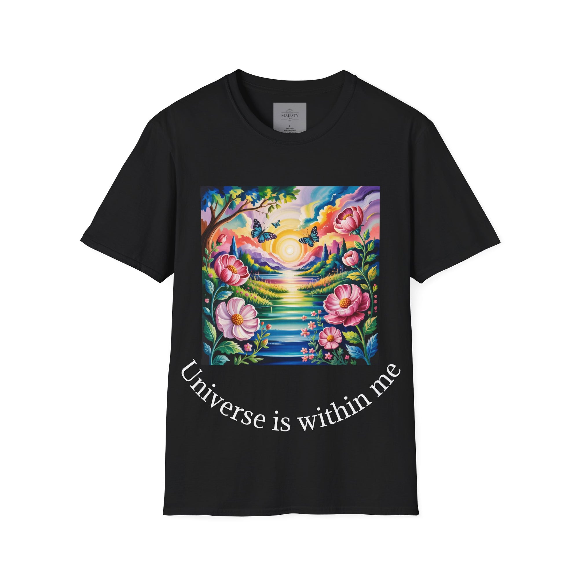 Universe is Within Me Unisex T-Shirt, Softstyle Tee, Inspirational Shirt, Heartfelt Gift