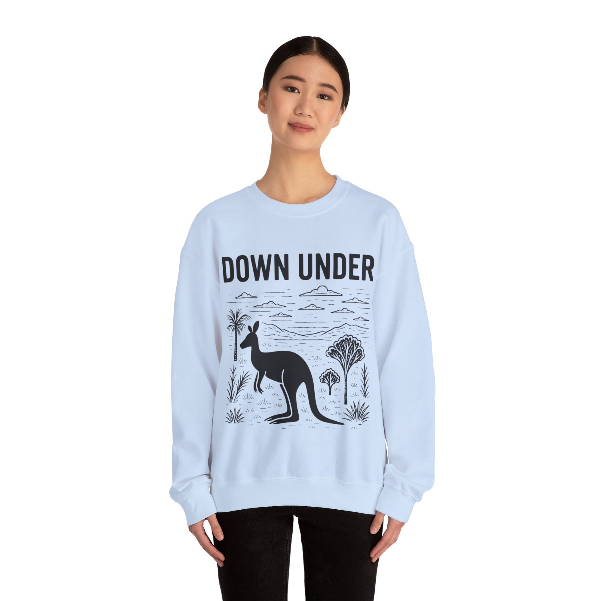 Down Under Unisex Crewneck Sweatshirt | Cozy Gift for Travelers, Fashion Lovers, Tasmania Souvenir, Comfortable Sweatshirt, [...]