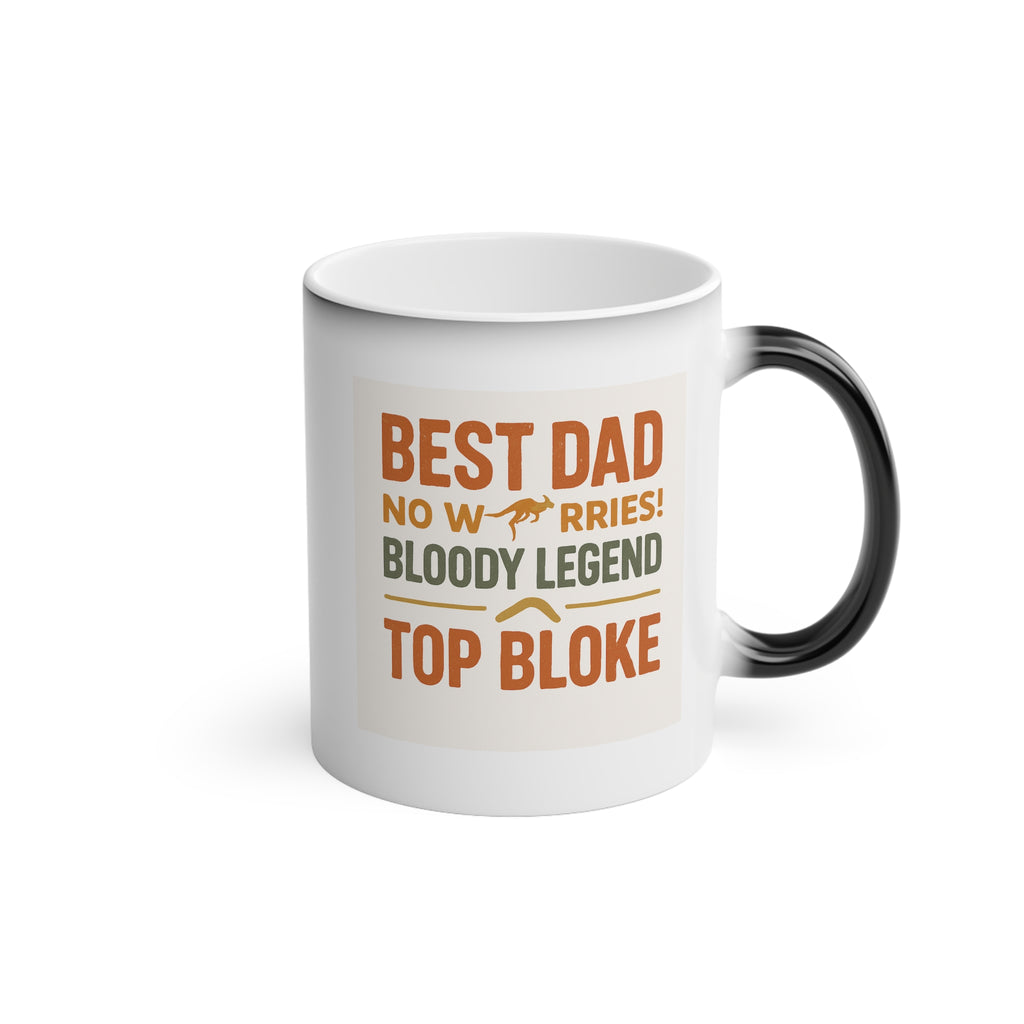 Aussie Slang Dad Father's Day Magic Mug
