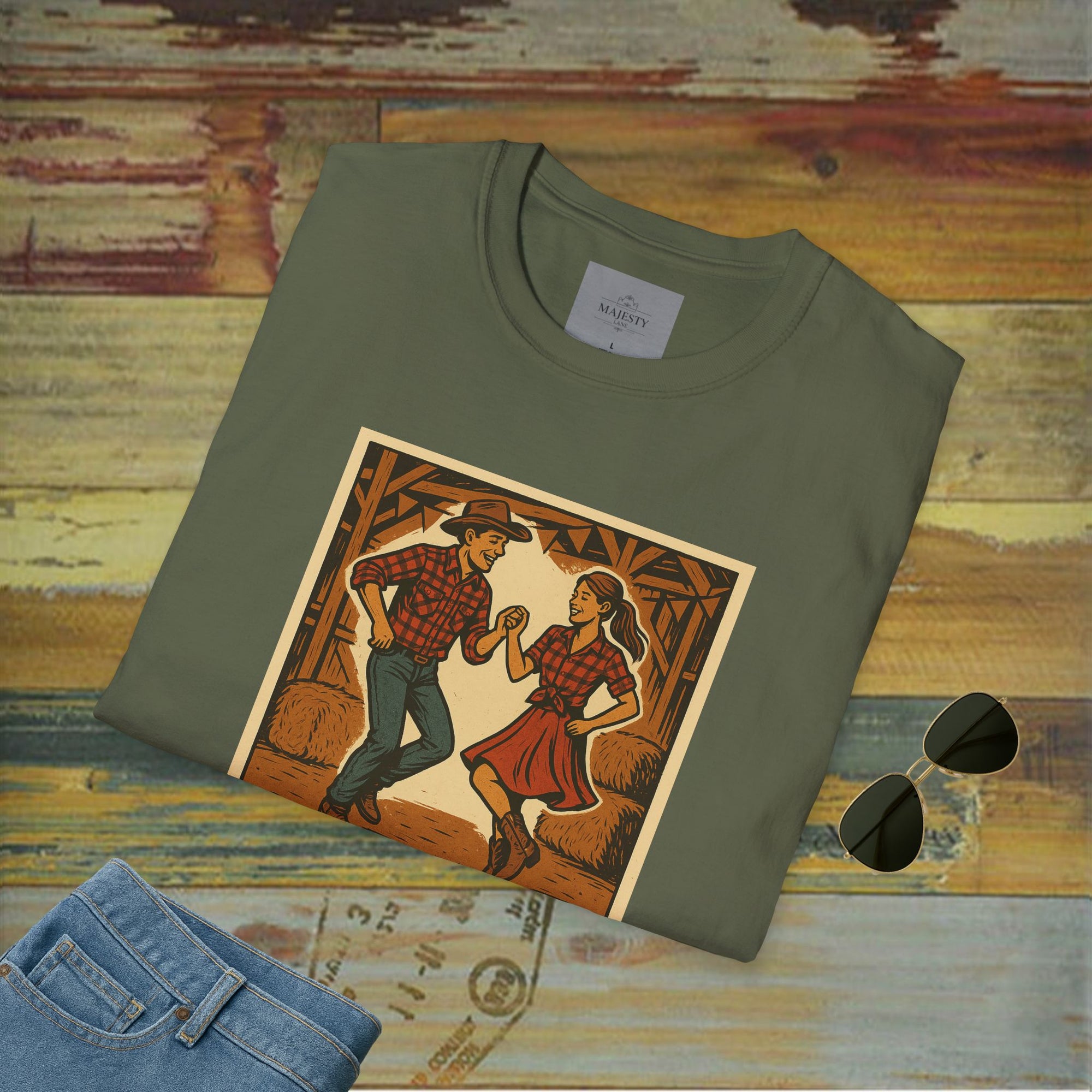 Country's Energy Coming Together Unisex T-Shirt, Softstyle Tee, Inspirational Shirt, Heartfelt Gift