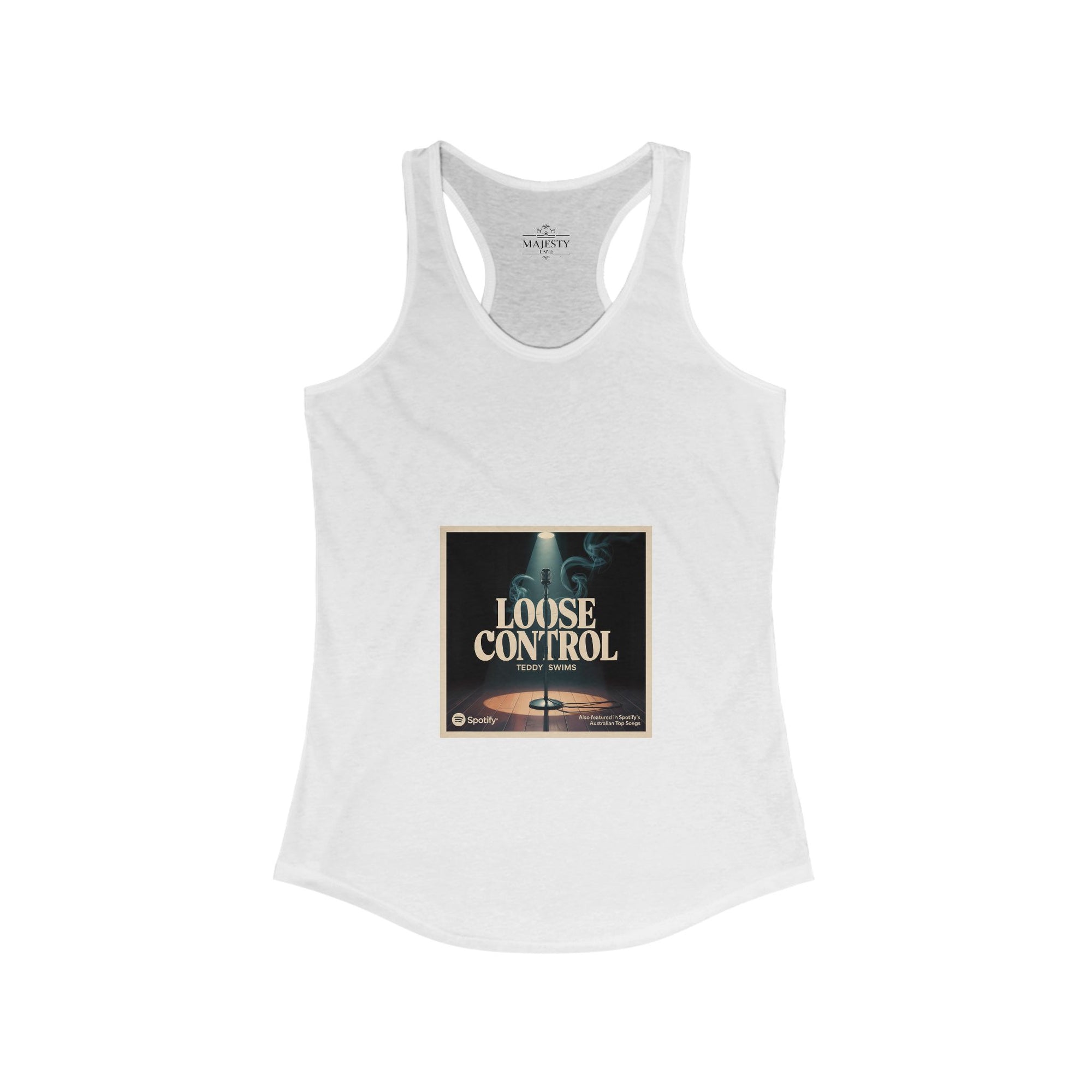 Loose Control Racerback Tank, Bohemian Style Top, Summer Attire, Casual Wear, Gift for Her, Festival Clothing