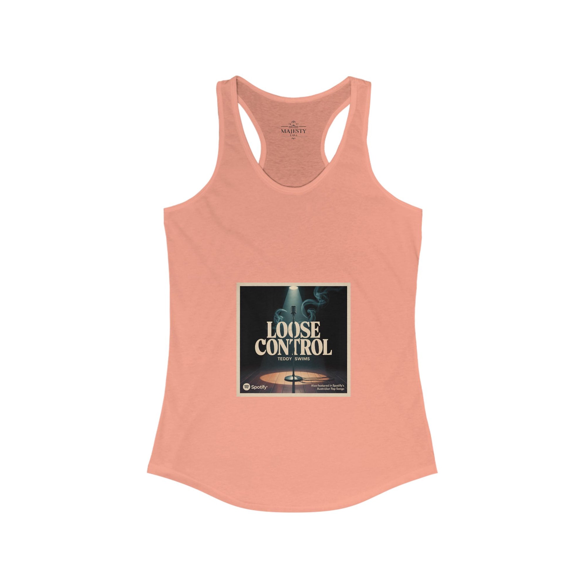 Loose Control Racerback Tank, Bohemian Style Top, Summer Attire, Casual Wear, Gift for Her, Festival Clothing