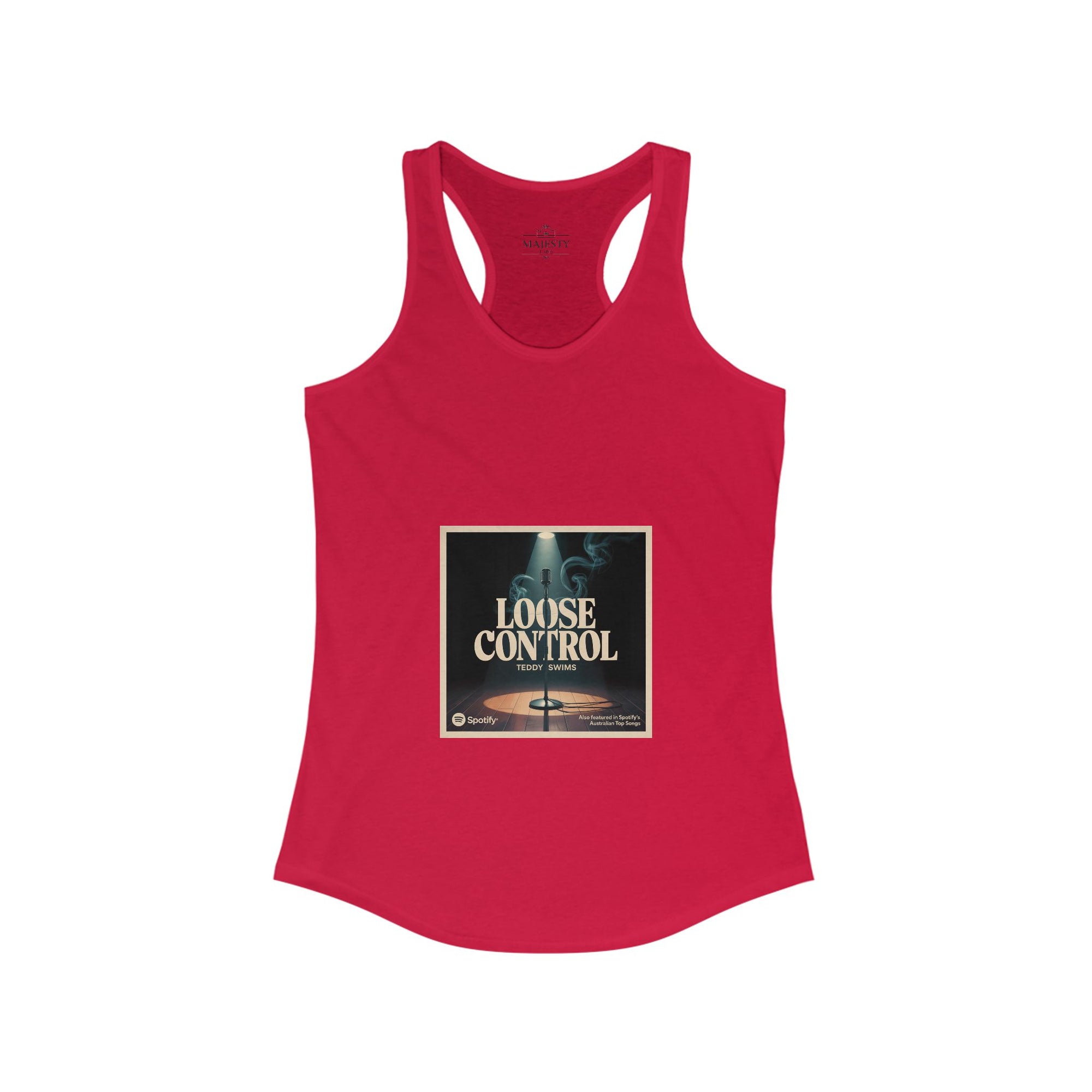 Loose Control Racerback Tank, Bohemian Style Top, Summer Attire, Casual Wear, Gift for Her, Festival Clothing