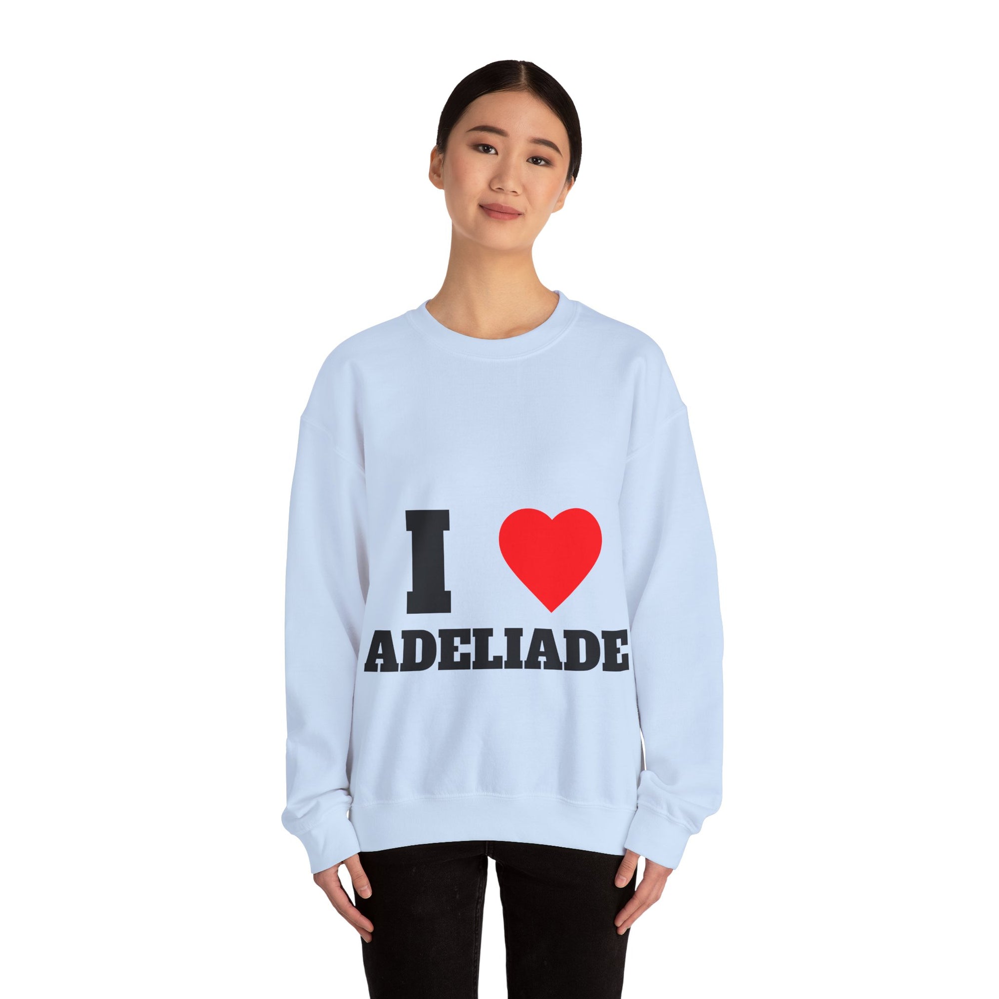 I Love Adeliade Unisex Crewneck Sweatshirt | Cozy Gift for Travelers, Fashion Lovers, Tasmania Souvenir, Comfortable Sweatshirt, [...]