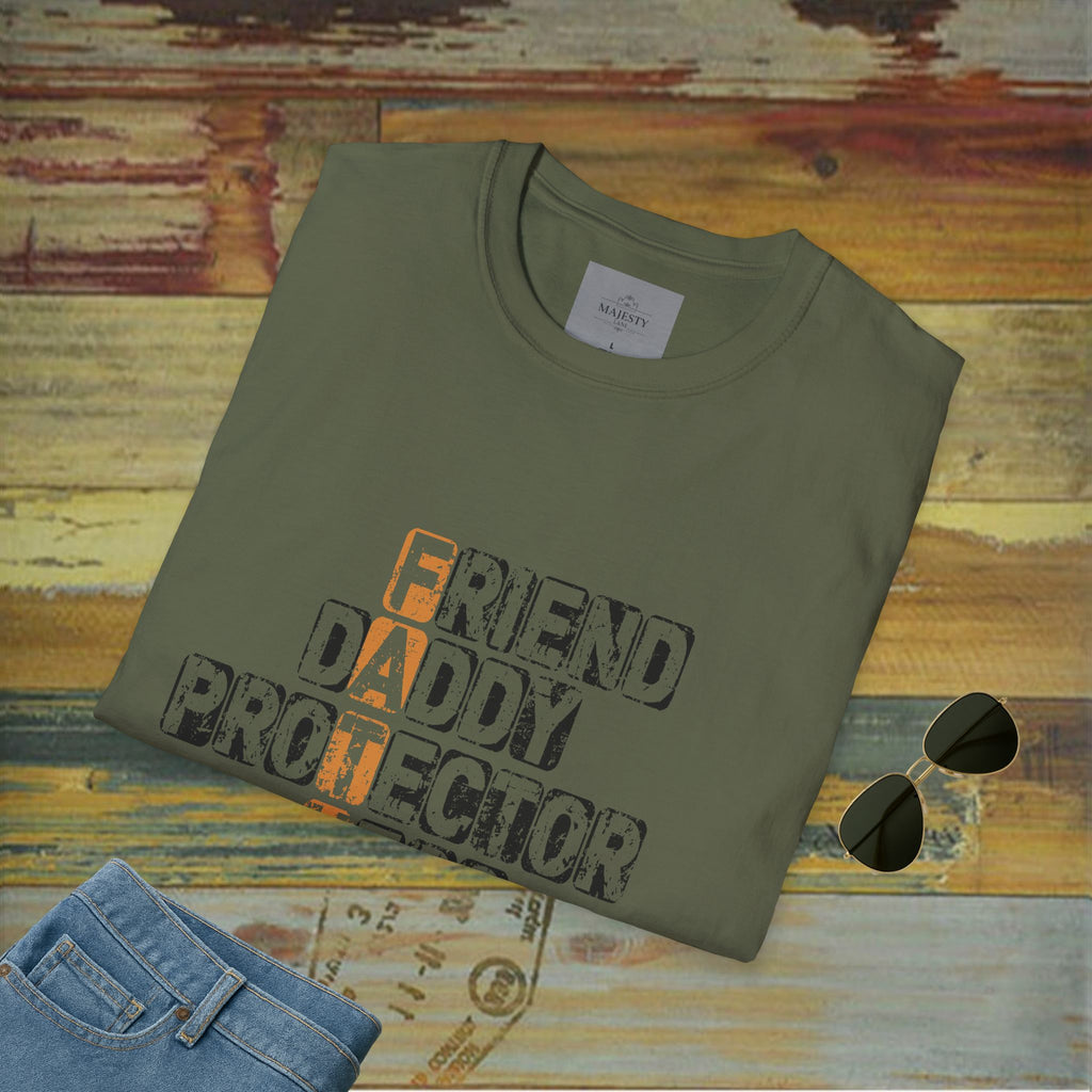 Father, Daddy, Protector..T-Shirt, Softstyle Tee