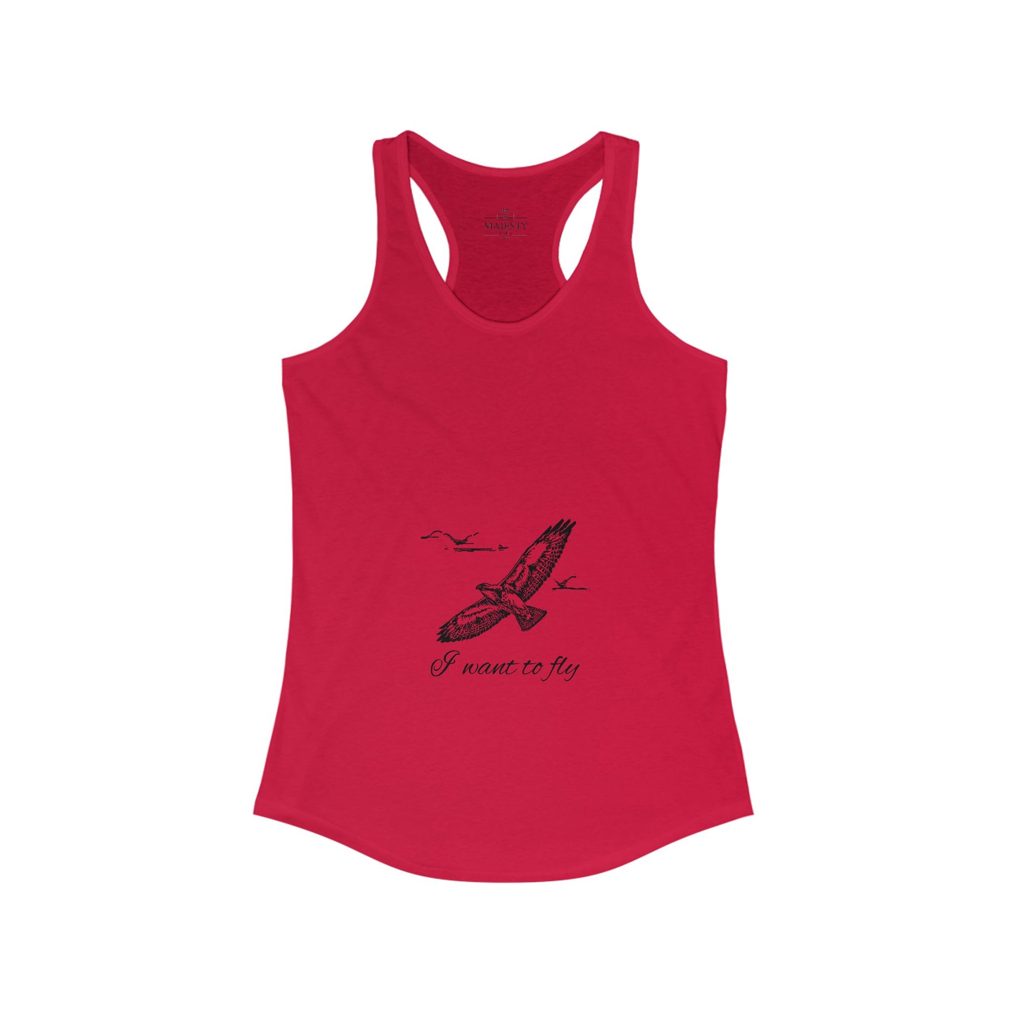 I Want to Fly Racerback Tank, Bohemian Style Top, Summer Attire, Casual Wear, Gift for Her, Festival Clothing