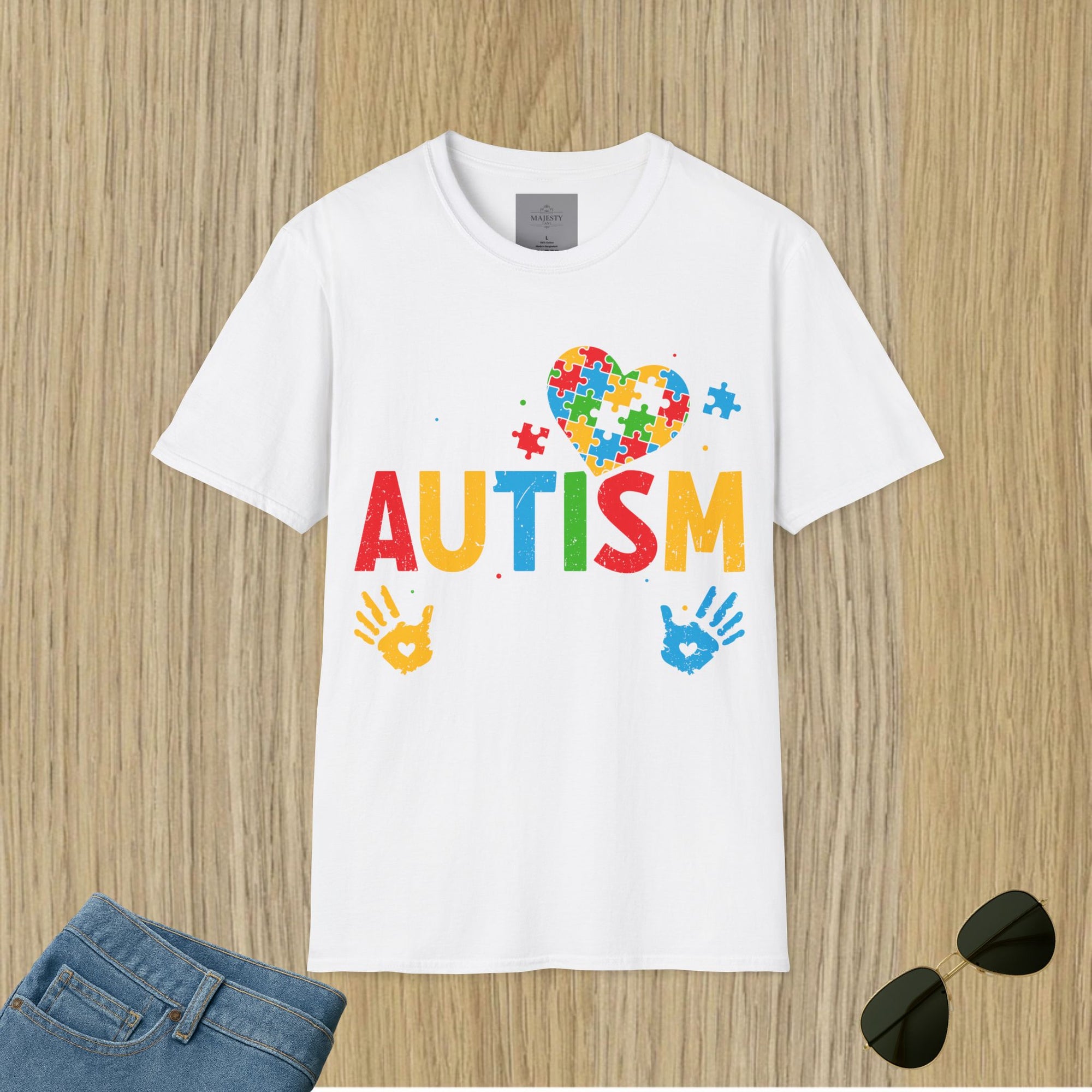 Proud Autism Dad T-Shirt, Softstyle Tee