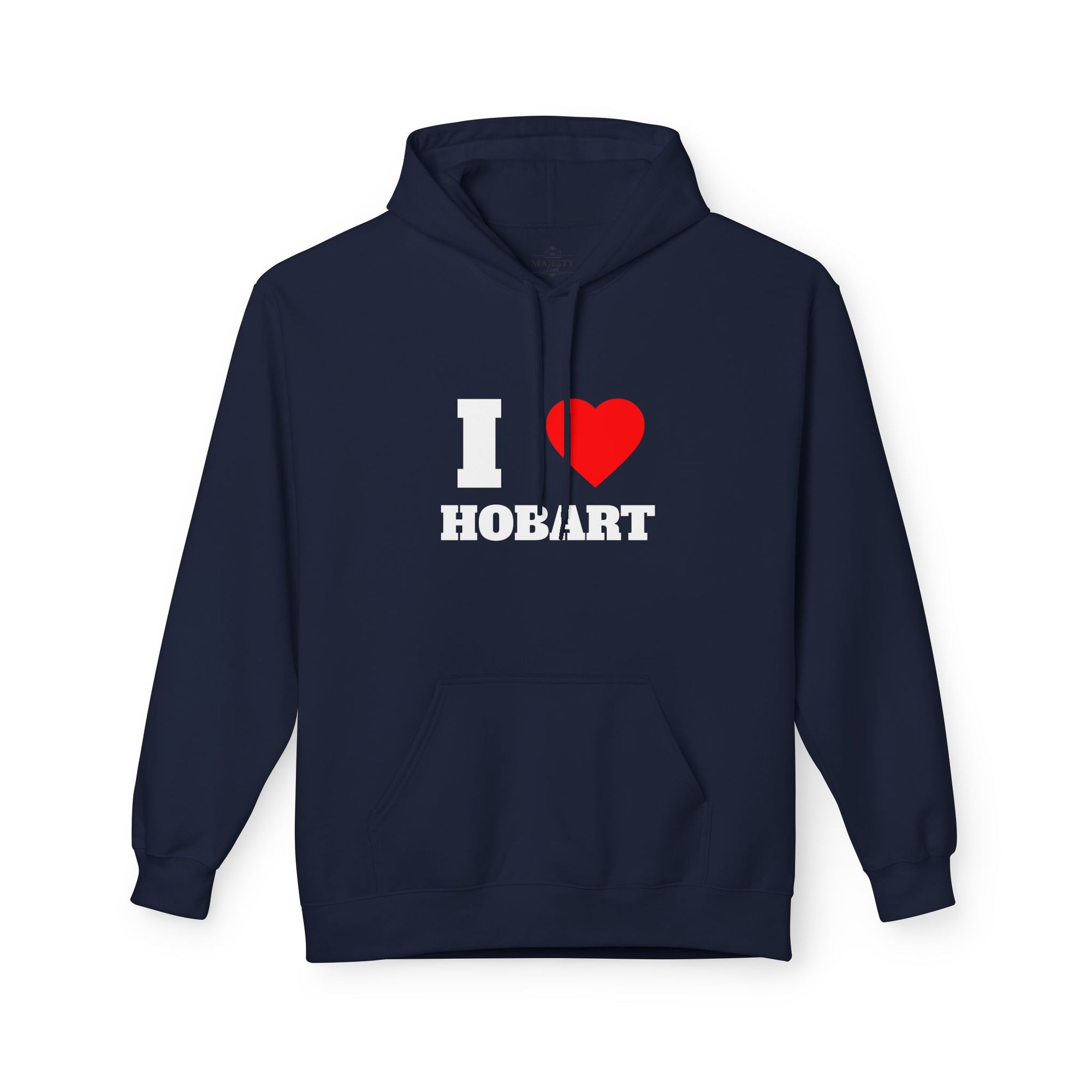 'I Love Hobart' Unisex Softstyle Fleece Hoodie, Cozy Gift, Streetwear, Unique Fashion, Casual Wear, Lounge Essential