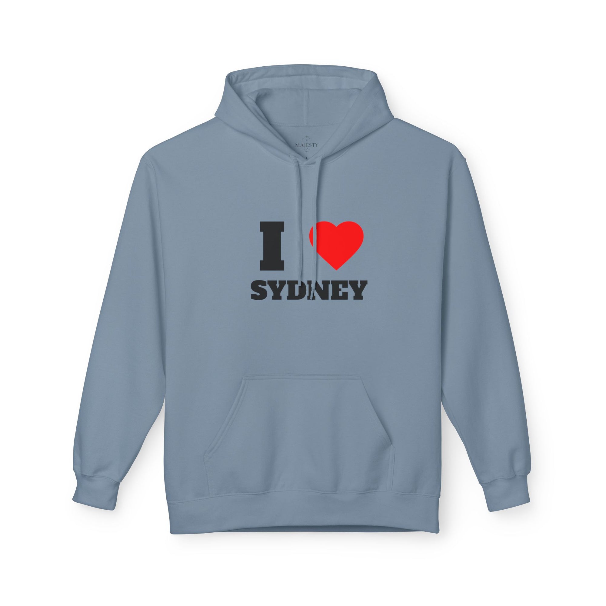 'I Love Sydney' Unisex Softstyle Fleece Hoodie, Cozy Gift, Streetwear, Unique Fashion, Casual Wear, Lounge Essential
