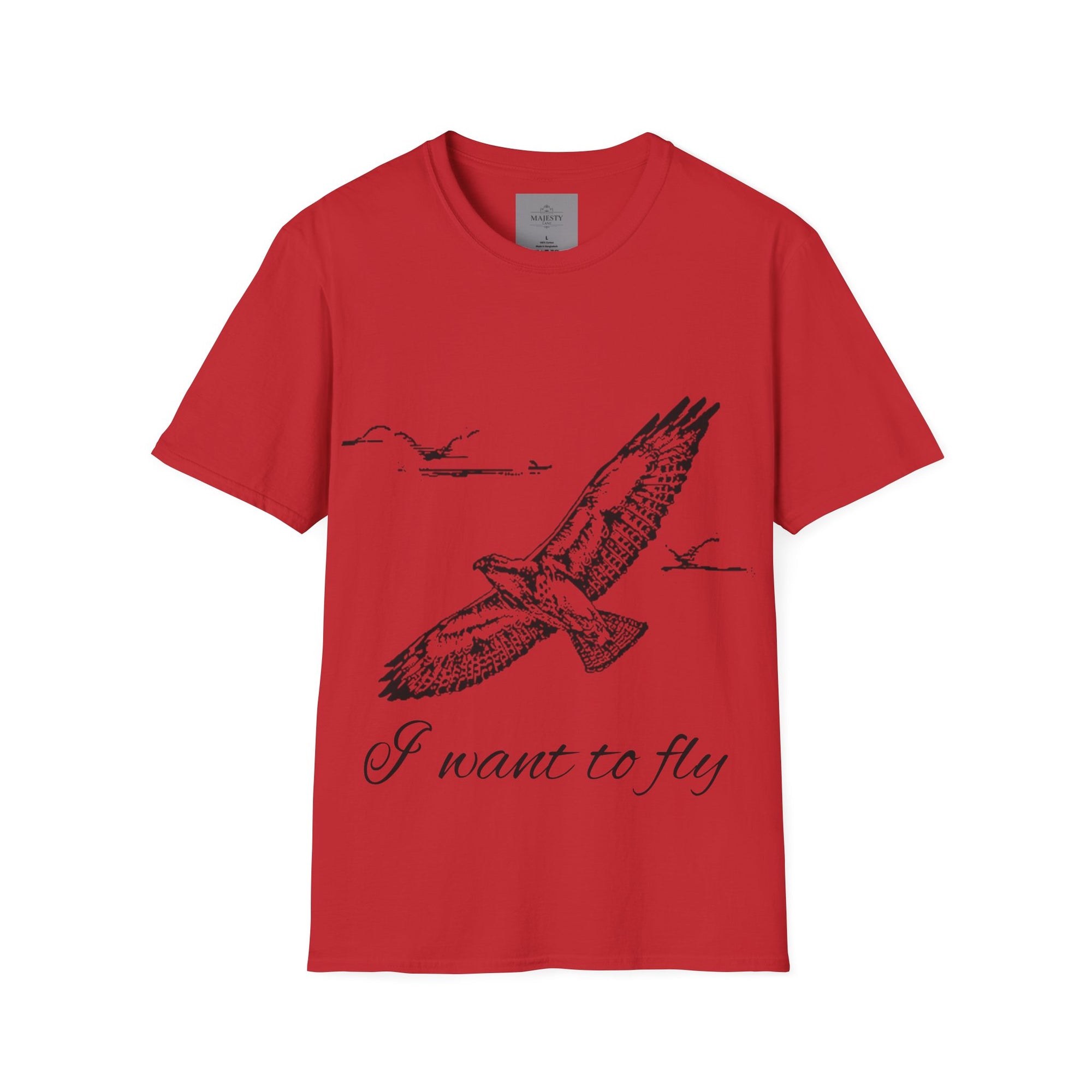 I want to fly Unisex T-Shirt, Softstyle Tee, Inspirational Shirt, Heartfelt Gift