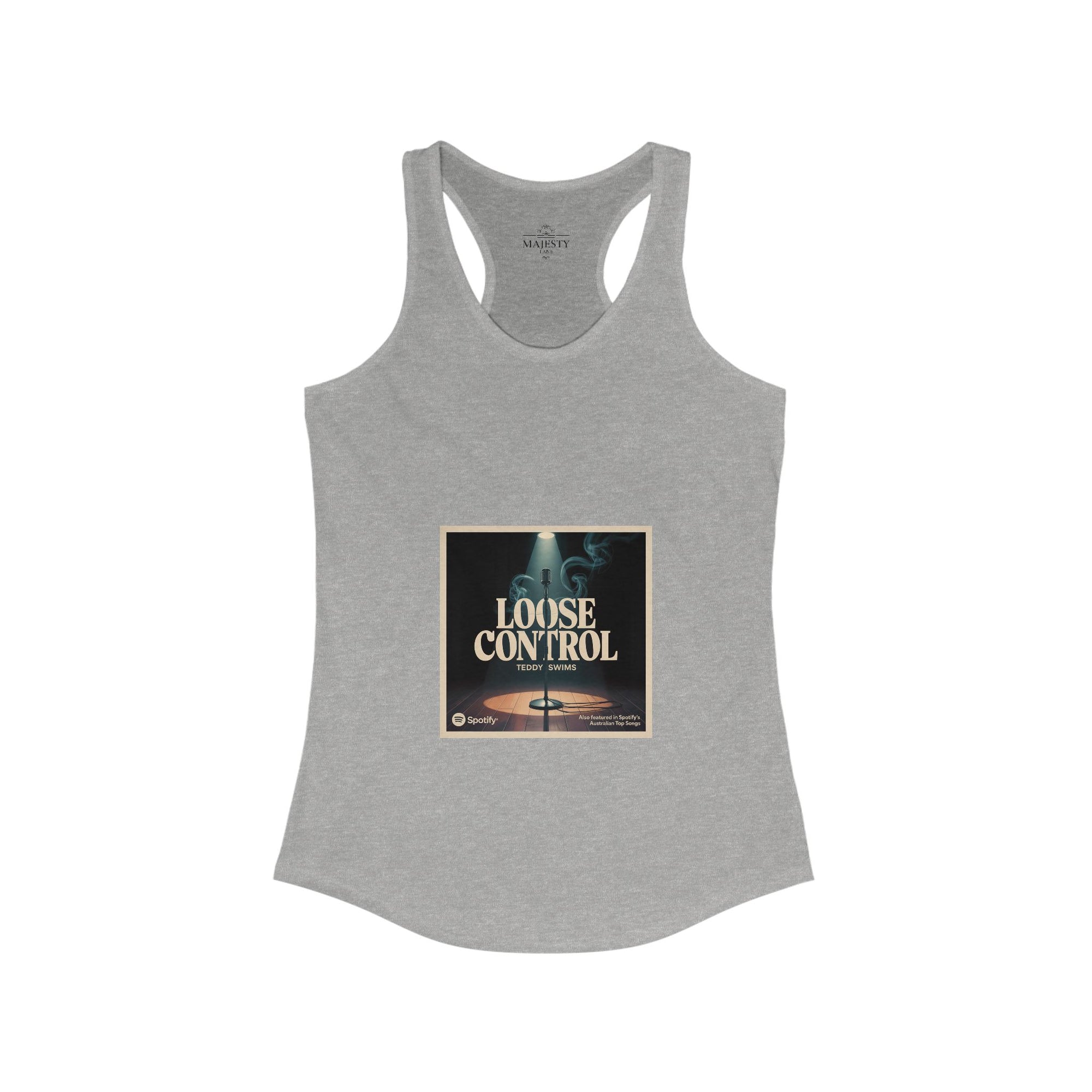 Loose Control Racerback Tank, Bohemian Style Top, Summer Attire, Casual Wear, Gift for Her, Festival Clothing