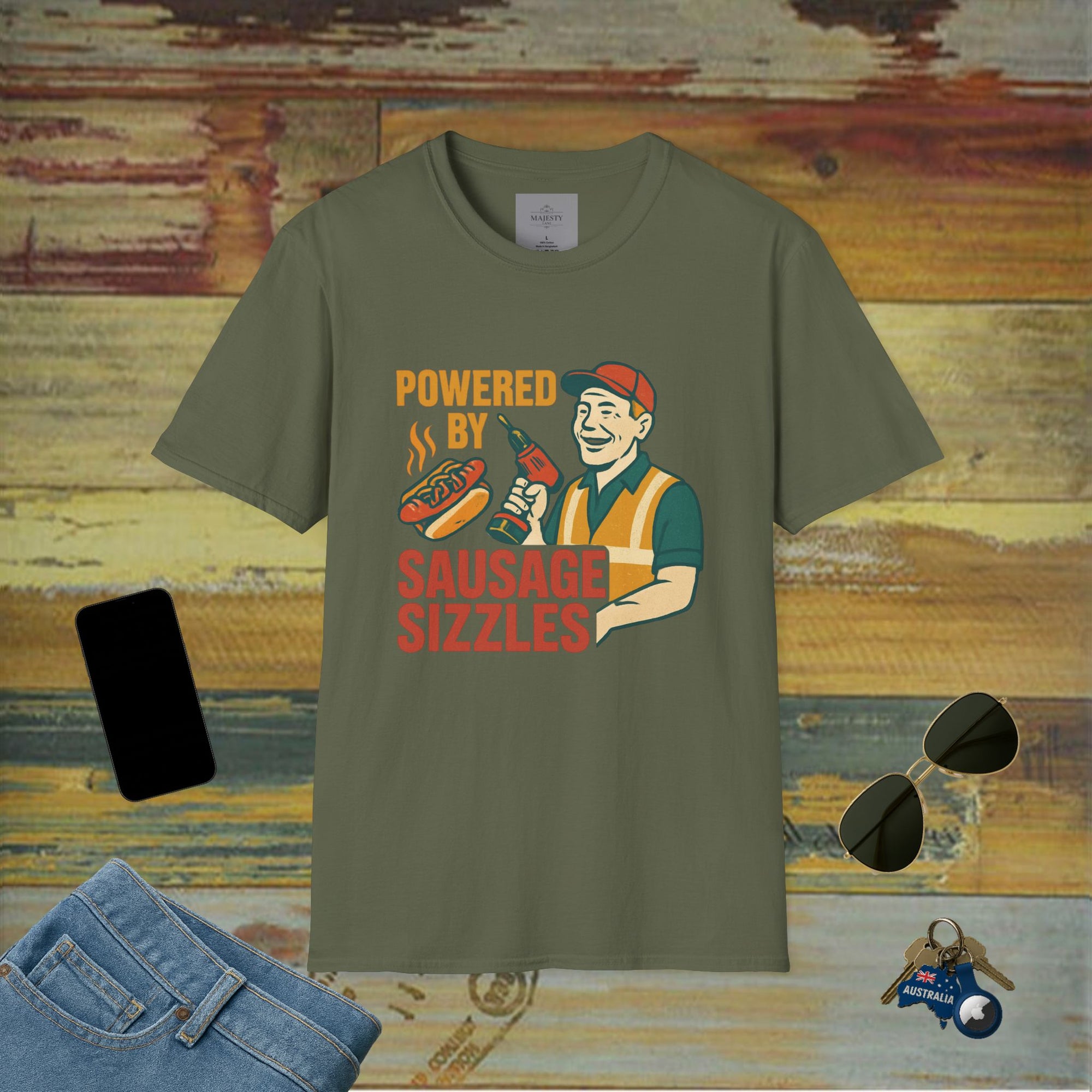 Susage Sizzles Dad T-Shirt, Softstyle Tee