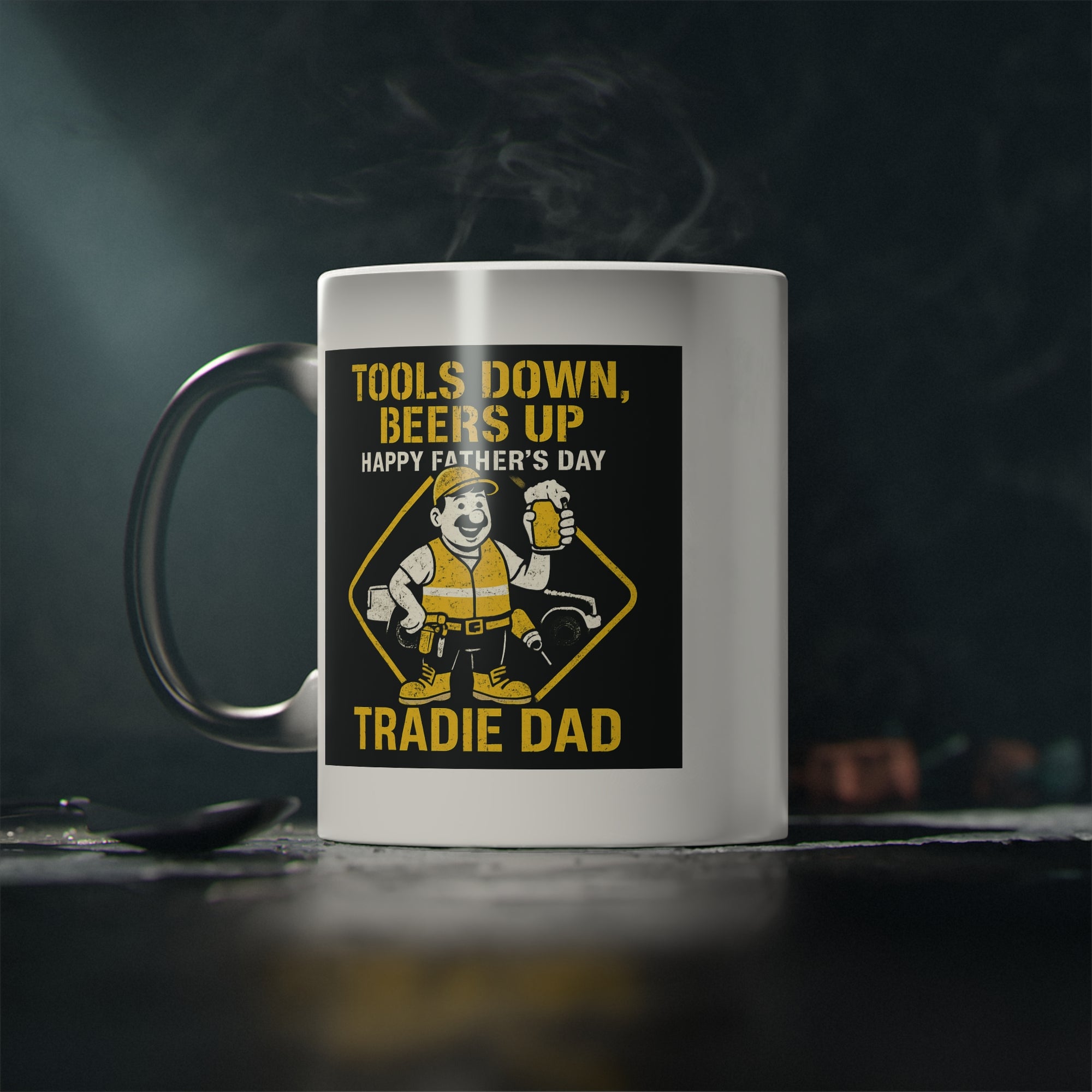 Mug - Tools down Beers up Tradie Dad Father's Day