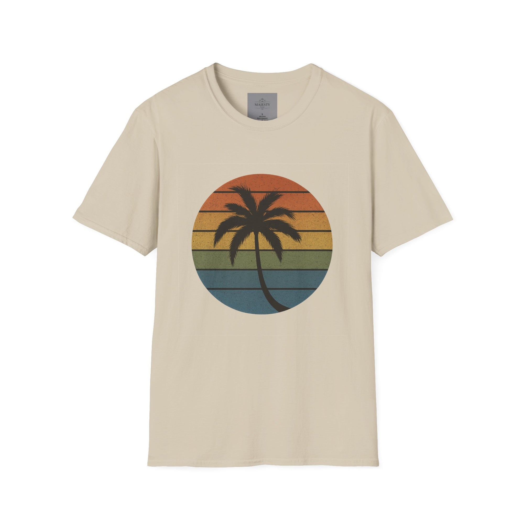 Sunset Palm Unisex T-Shirt, Softstyle Tee, Inspirational Shirt, Heartfelt Gift