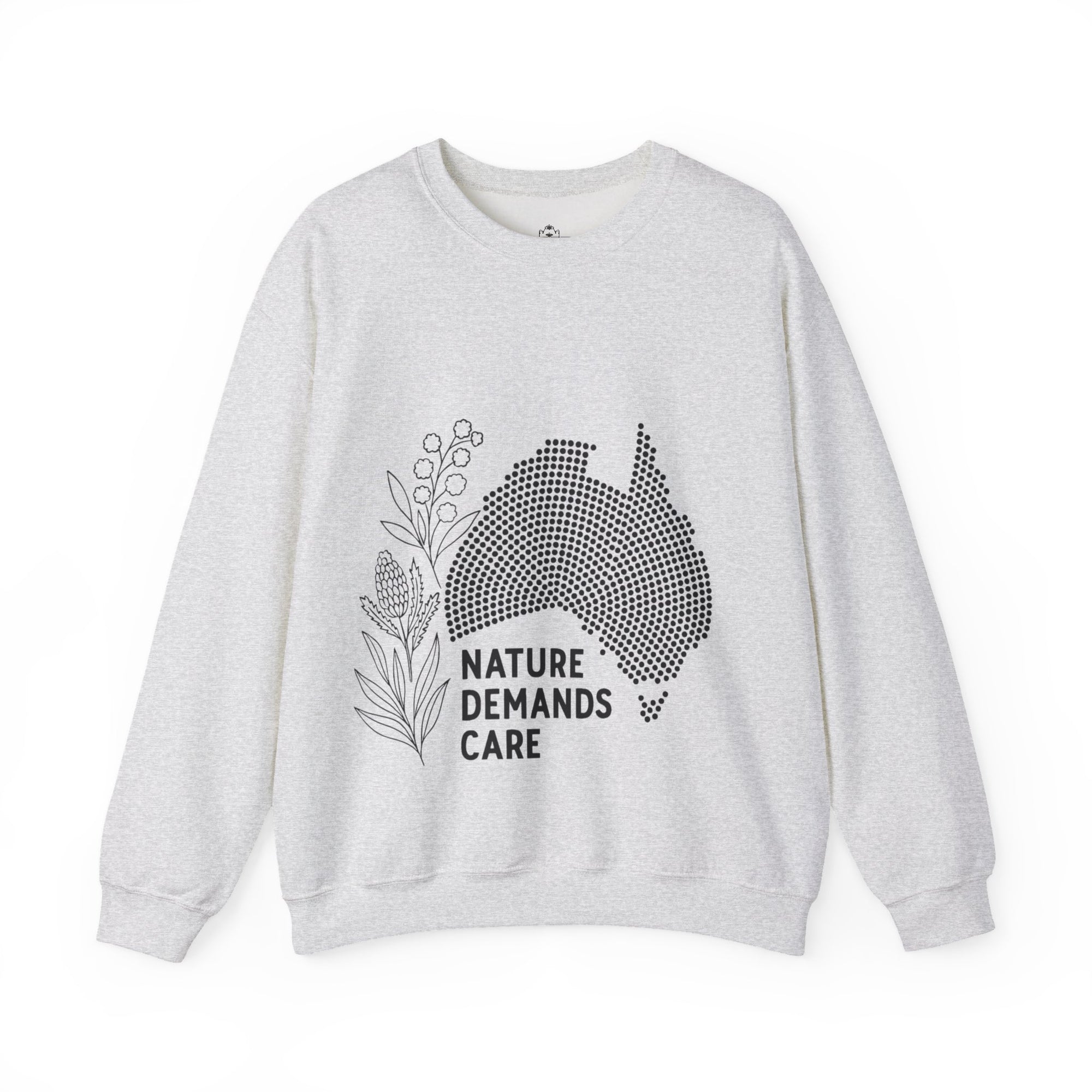 Nature Demands Care Unisex Crewneck Sweatshirt | Cozy Gift for Travelers, Fashion Lovers, Tasmania Souvenir, Comfortable Sweatshirt, [...]