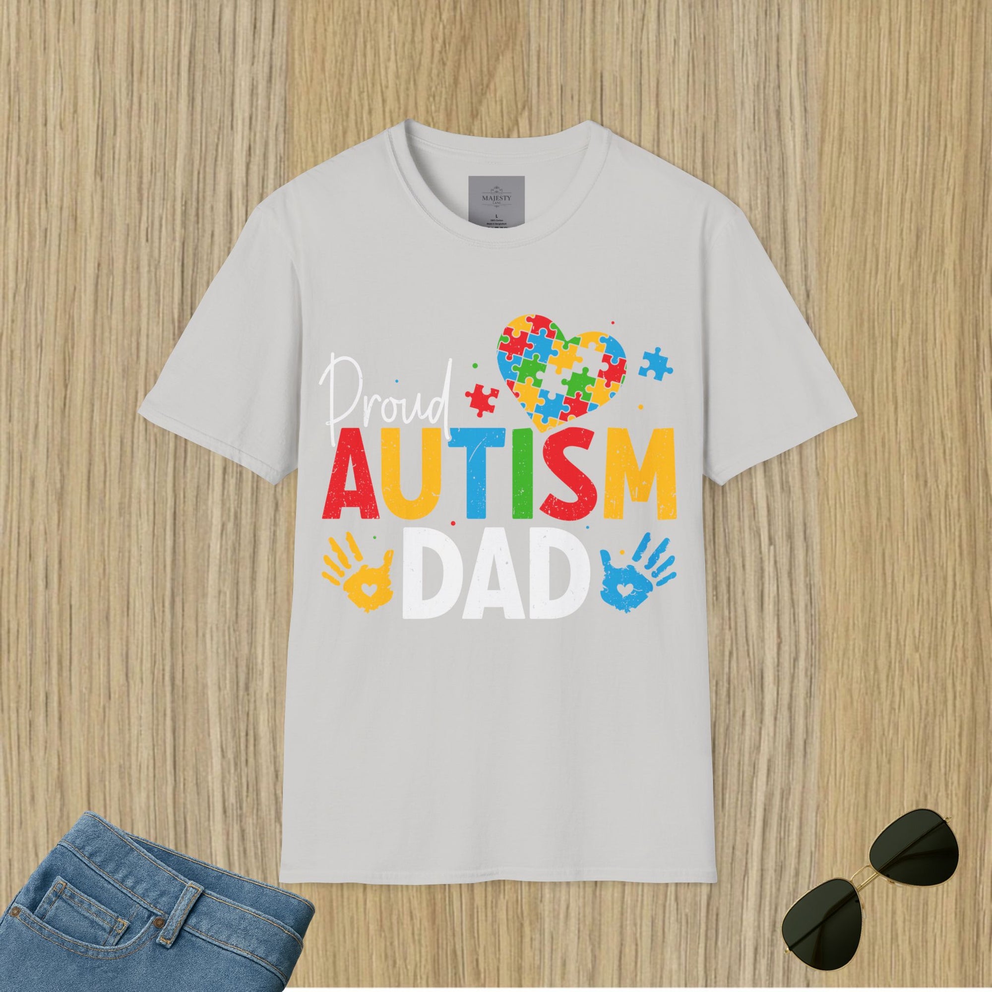 Proud Autism Dad T-Shirt, Softstyle Tee