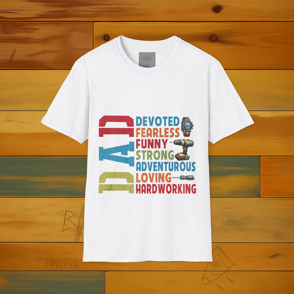 Dad Devoted Fearless..T-Shirt, Softstyle Tee