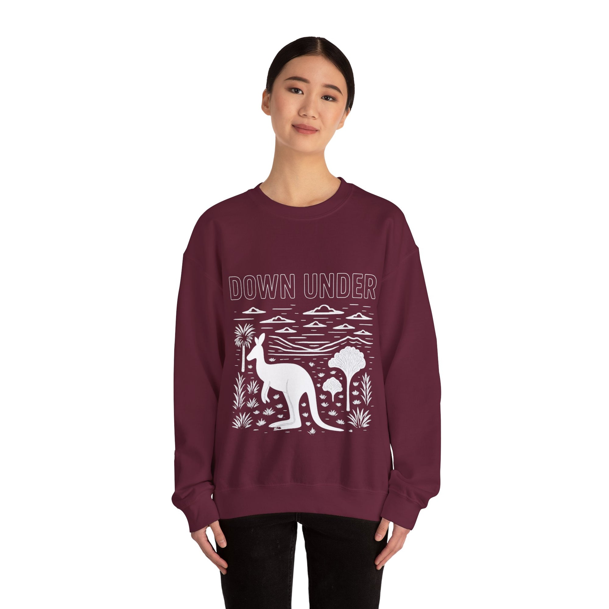 Down Under Unisex Crewneck Sweatshirt | Cozy Gift for Travelers, Fashion Lovers, Tasmania Souvenir, Comfortable Sweatshirt, [...]