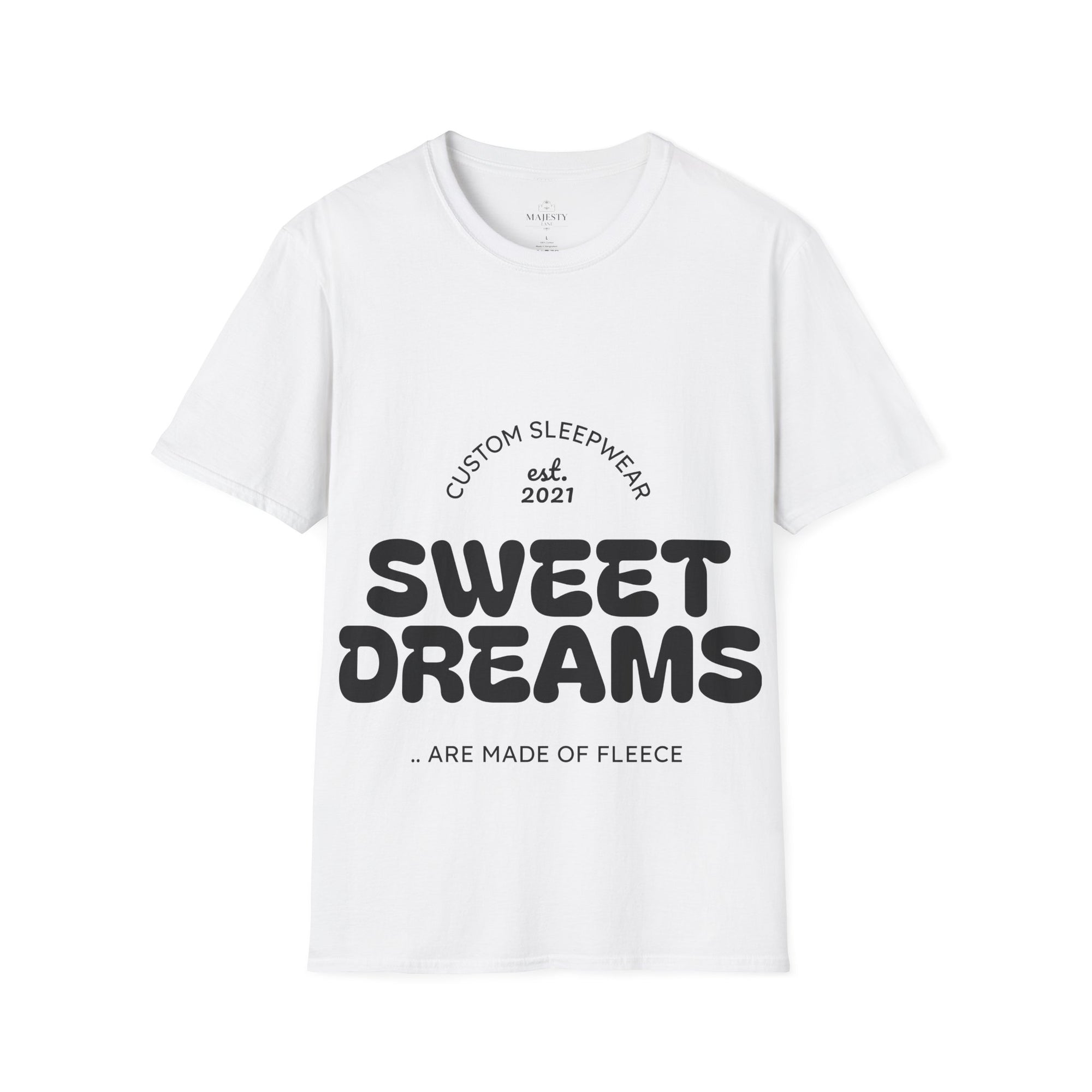 Sweet Dreams Unisex Sleep T-Shirt, Cozy Lounge Wear, Gift for Sleep Lovers, Sleepover Essentials, Custom Sleepwear