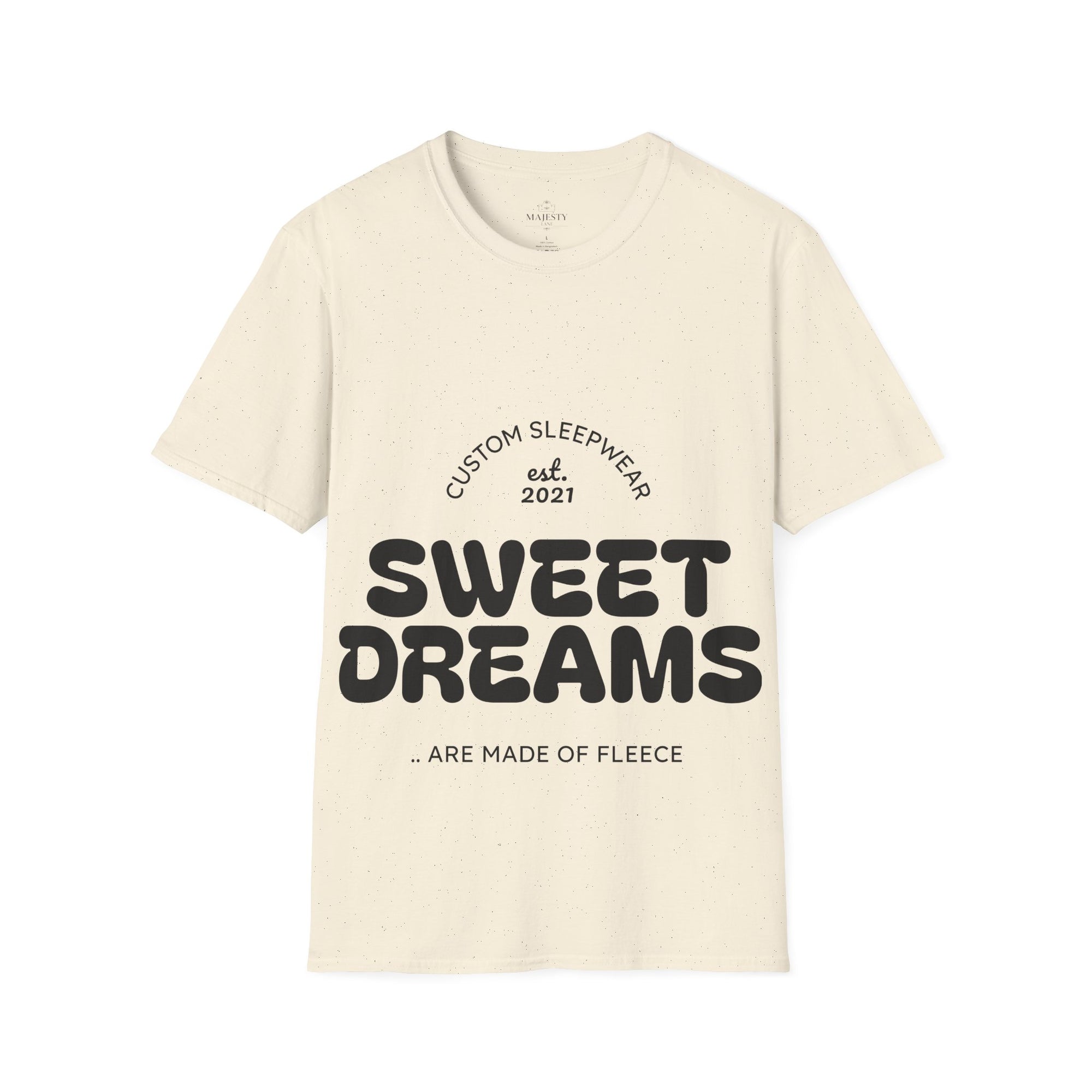 Sweet Dreams Unisex Sleep T-Shirt, Cozy Lounge Wear, Gift for Sleep Lovers, Sleepover Essentials, Custom Sleepwear