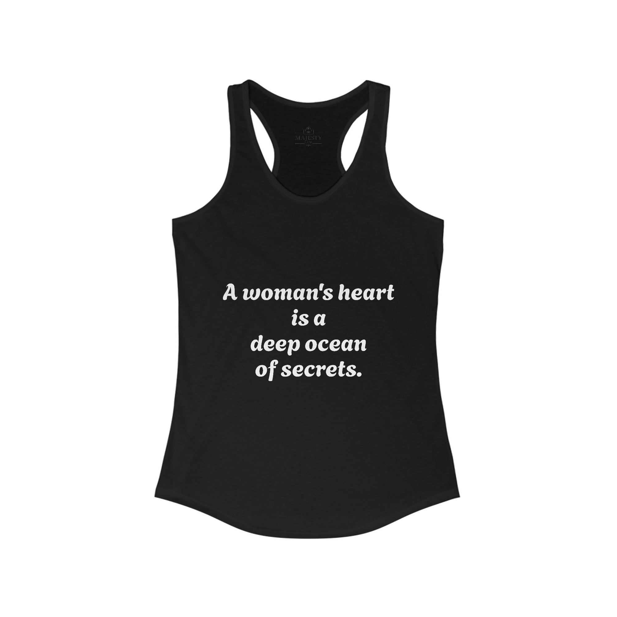 A Woman's Heart . . Racerback Tank, Bohemian Style Top, Summer Attire, Casual Wear, Gift for Her, Festival Clothing