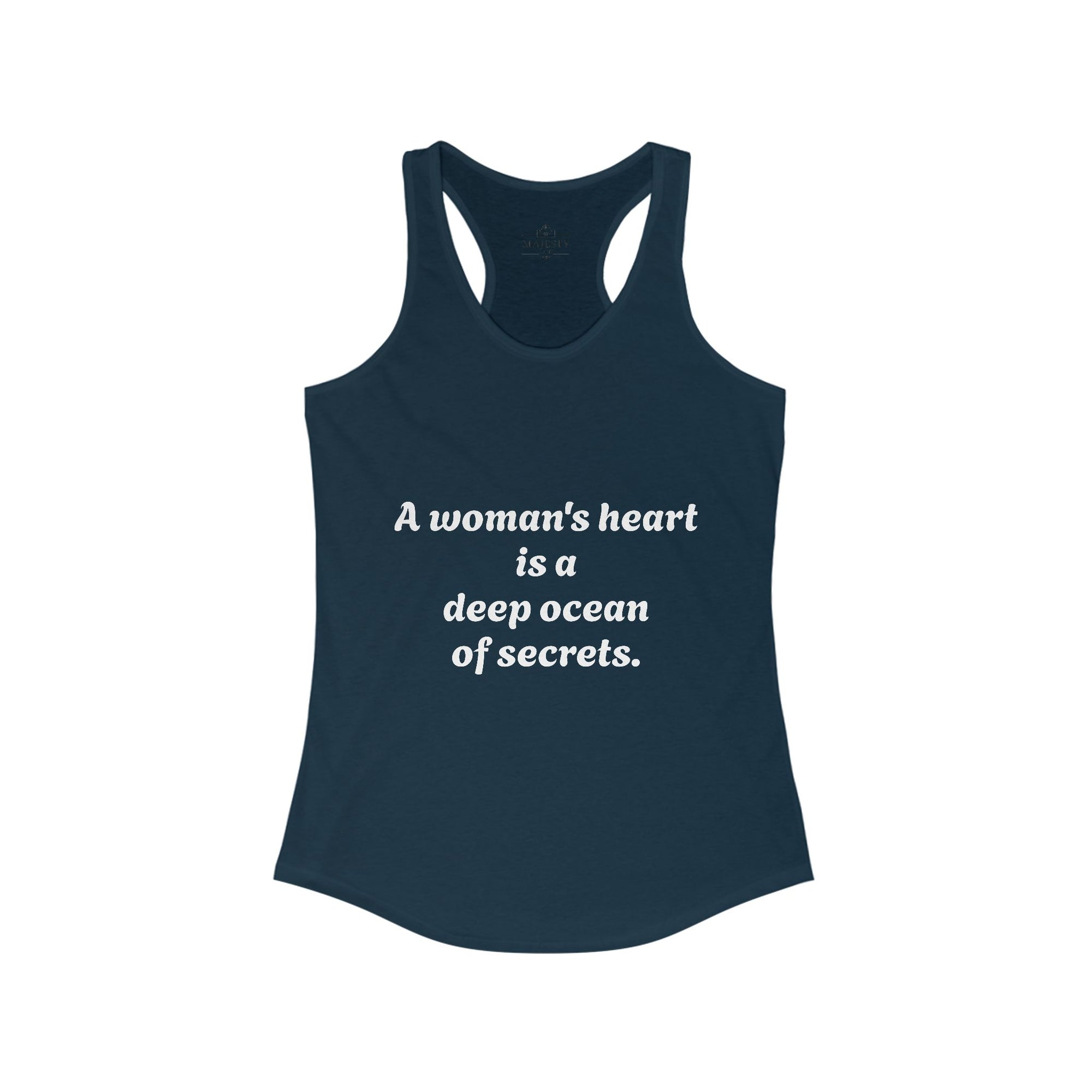 A Woman's Heart . . Racerback Tank, Bohemian Style Top, Summer Attire, Casual Wear, Gift for Her, Festival Clothing