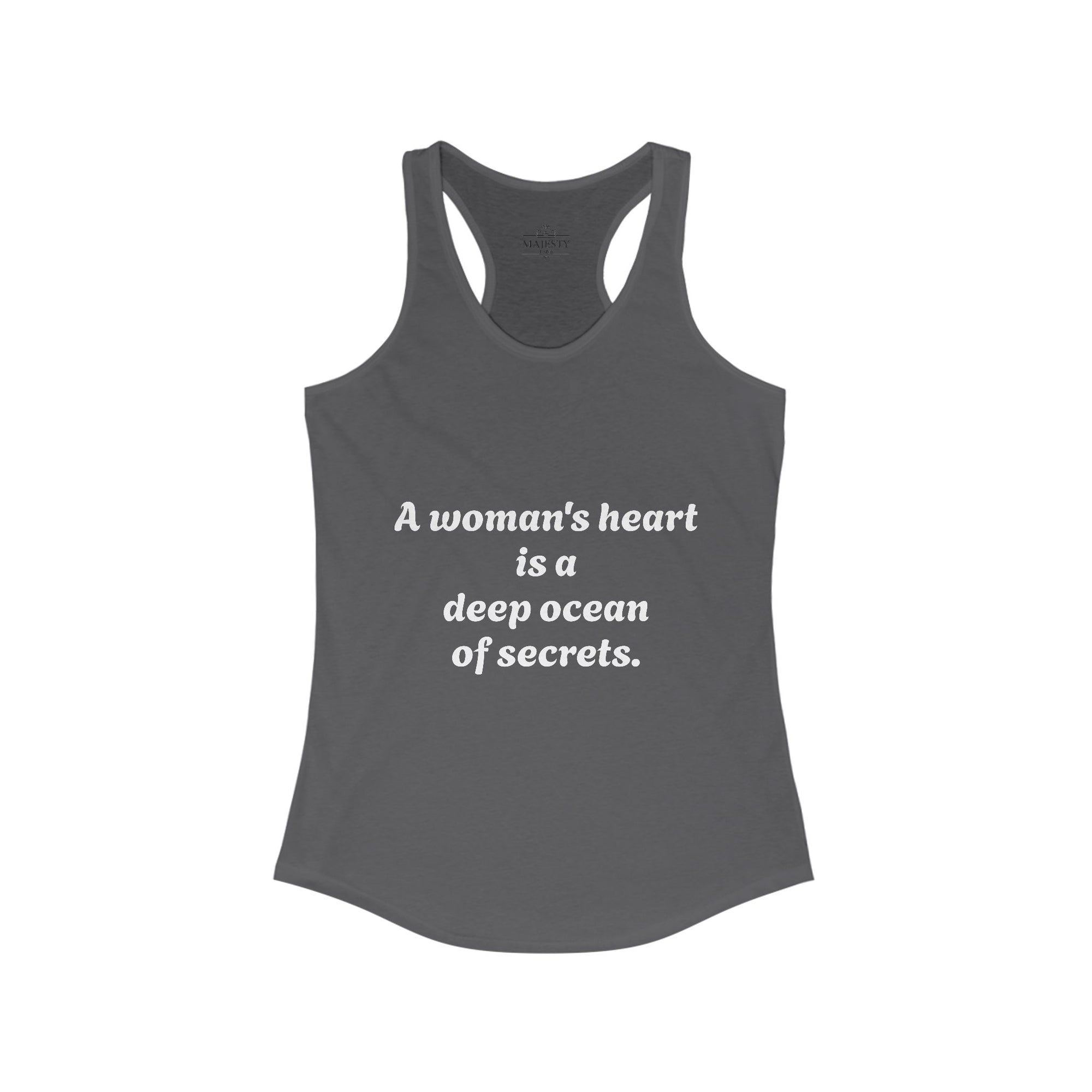 A Woman's Heart . . Racerback Tank, Bohemian Style Top, Summer Attire, Casual Wear, Gift for Her, Festival Clothing