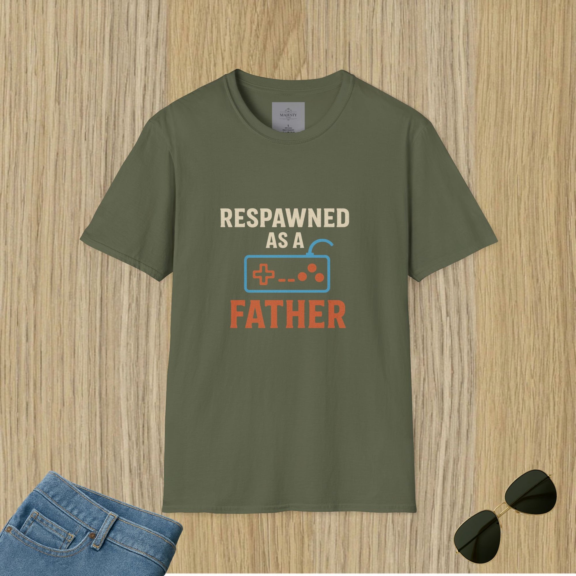 Respawned as a Father T-Shirt, Softstyle Tee