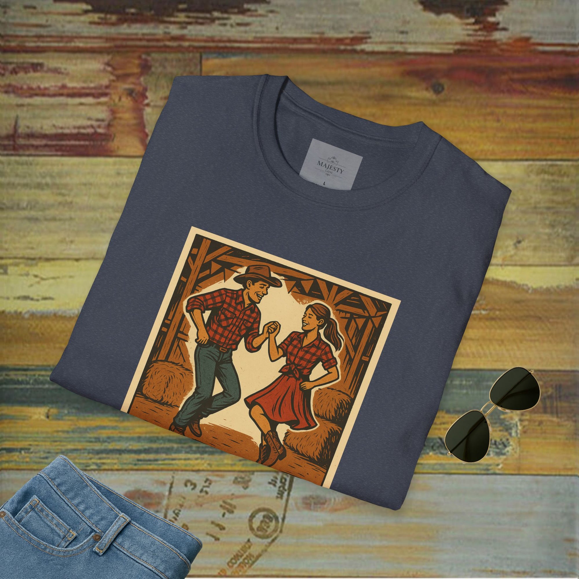 Country's Energy Coming Together Unisex T-Shirt, Softstyle Tee, Inspirational Shirt, Heartfelt Gift