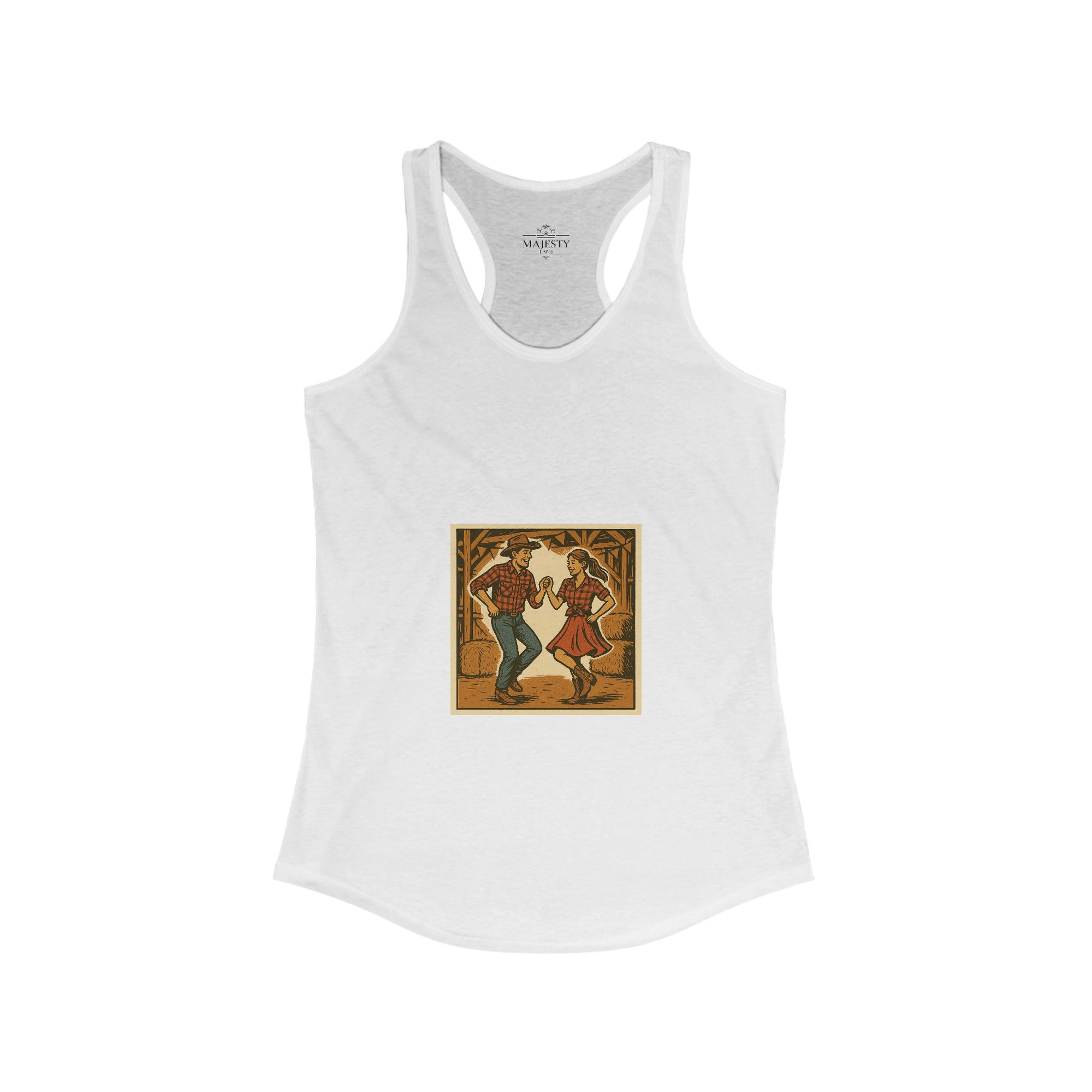 Country's Energy Coming Together Racerback Tank, Bohemian Style Top, Summer Attire, Casual Wear, Gift for Her, Festival Clothing