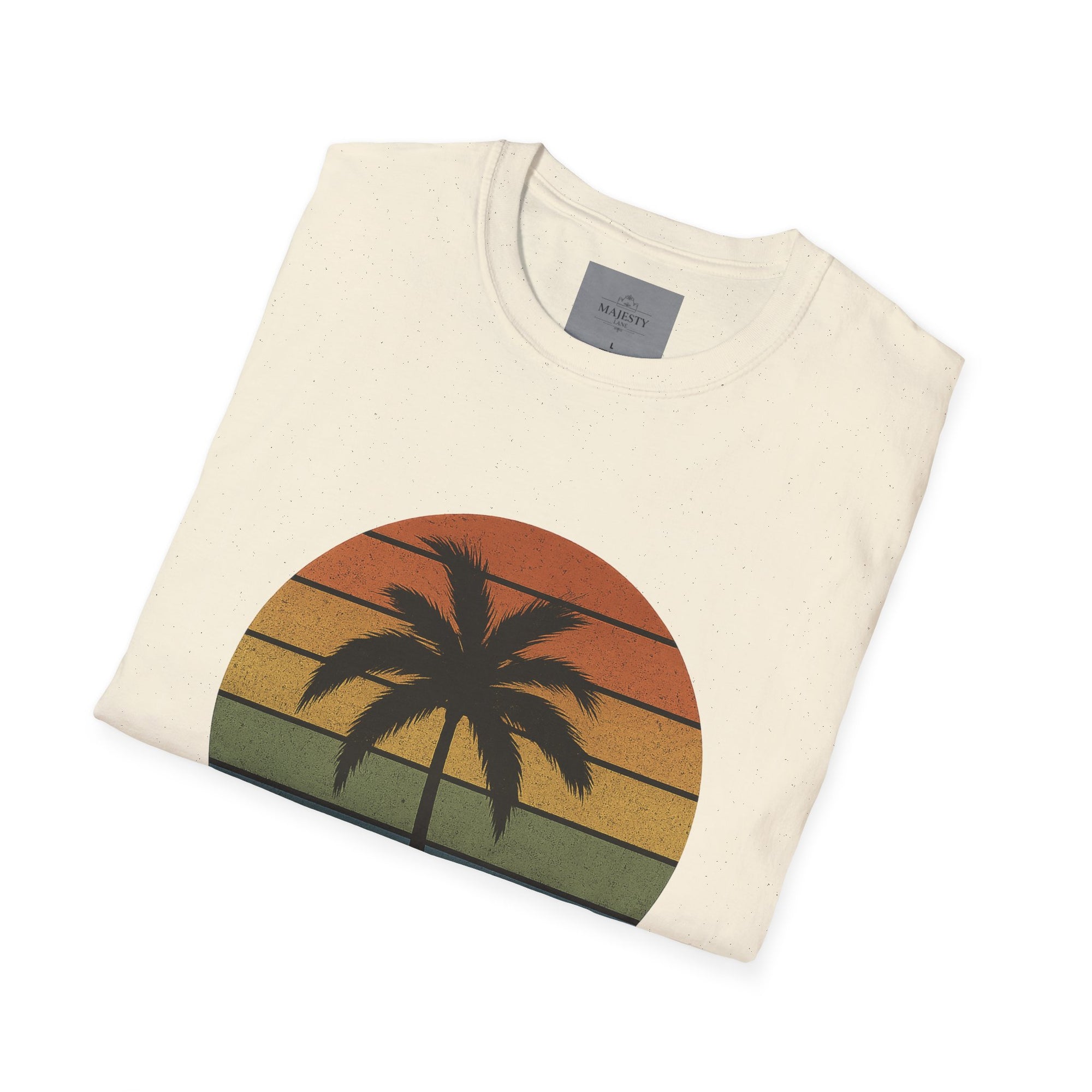 Sunset Palm Unisex T-Shirt, Softstyle Tee, Inspirational Shirt, Heartfelt Gift