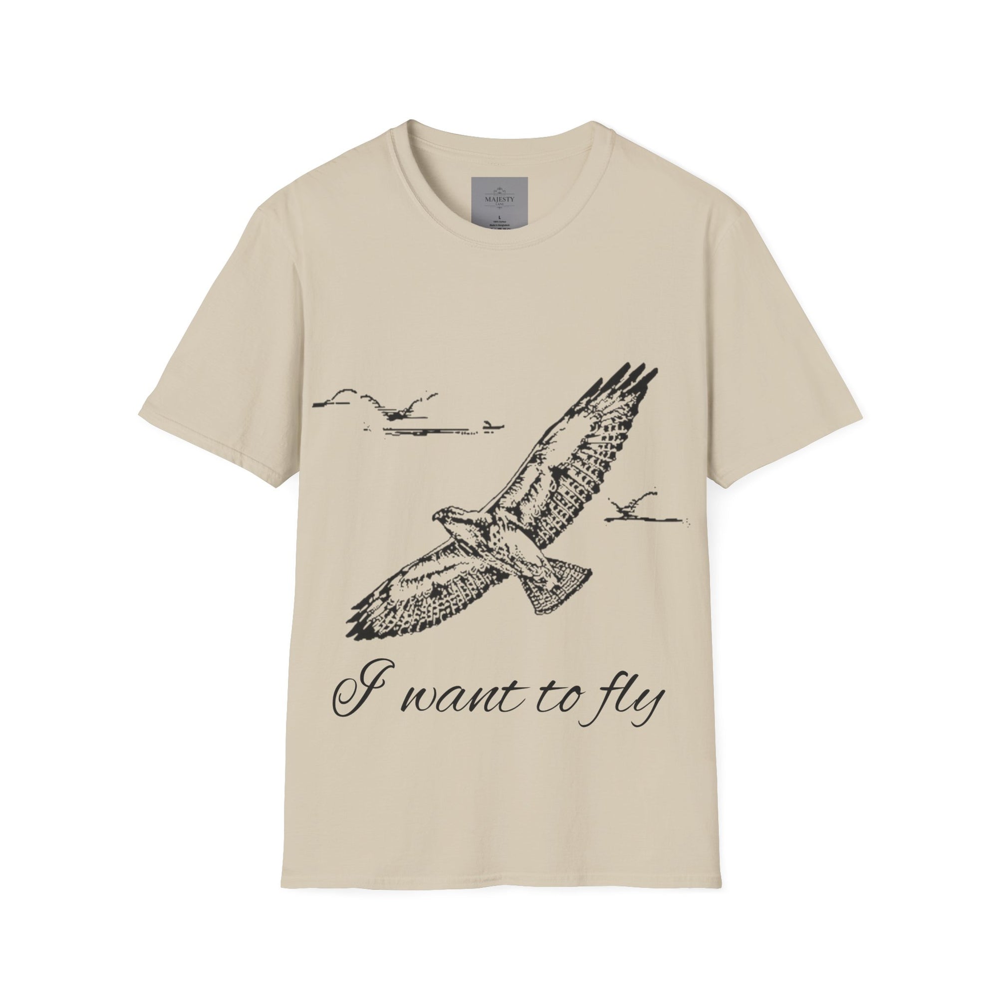 I want to fly Unisex T-Shirt, Softstyle Tee, Inspirational Shirt, Heartfelt Gift