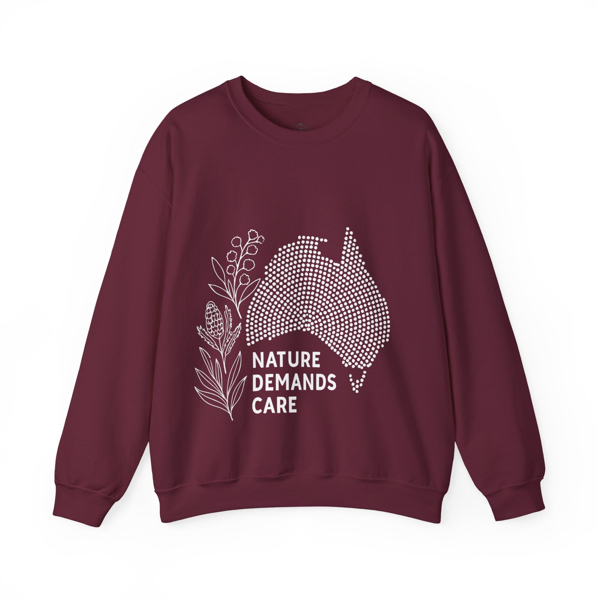 Nature Demands Care Unisex Crewneck Sweatshirt | Cozy Gift for Travelers, Fashion Lovers, Tasmania Souvenir, Comfortable Sweatshirt, [...]