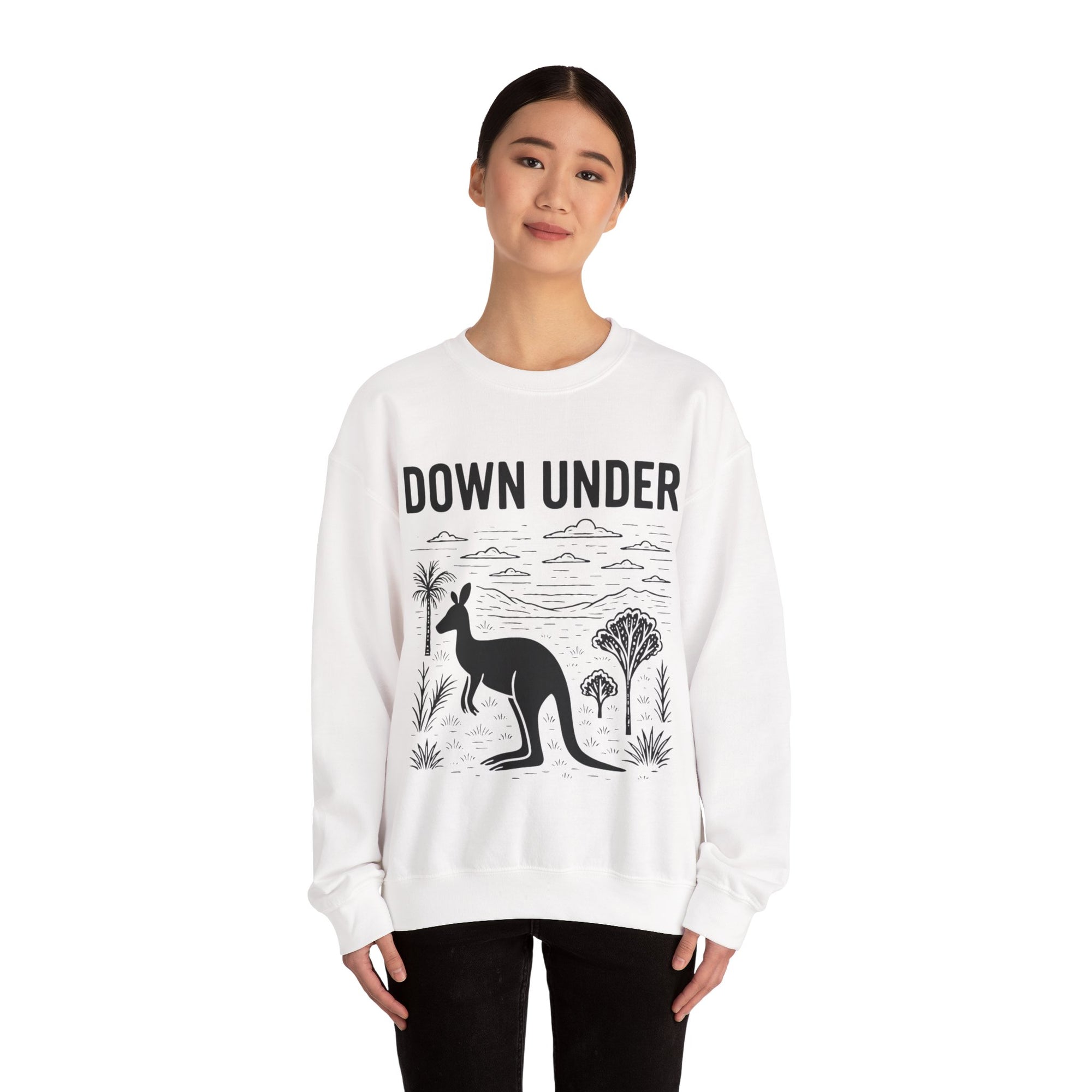 Down Under Unisex Crewneck Sweatshirt | Cozy Gift for Travelers, Fashion Lovers, Tasmania Souvenir, Comfortable Sweatshirt, [...]