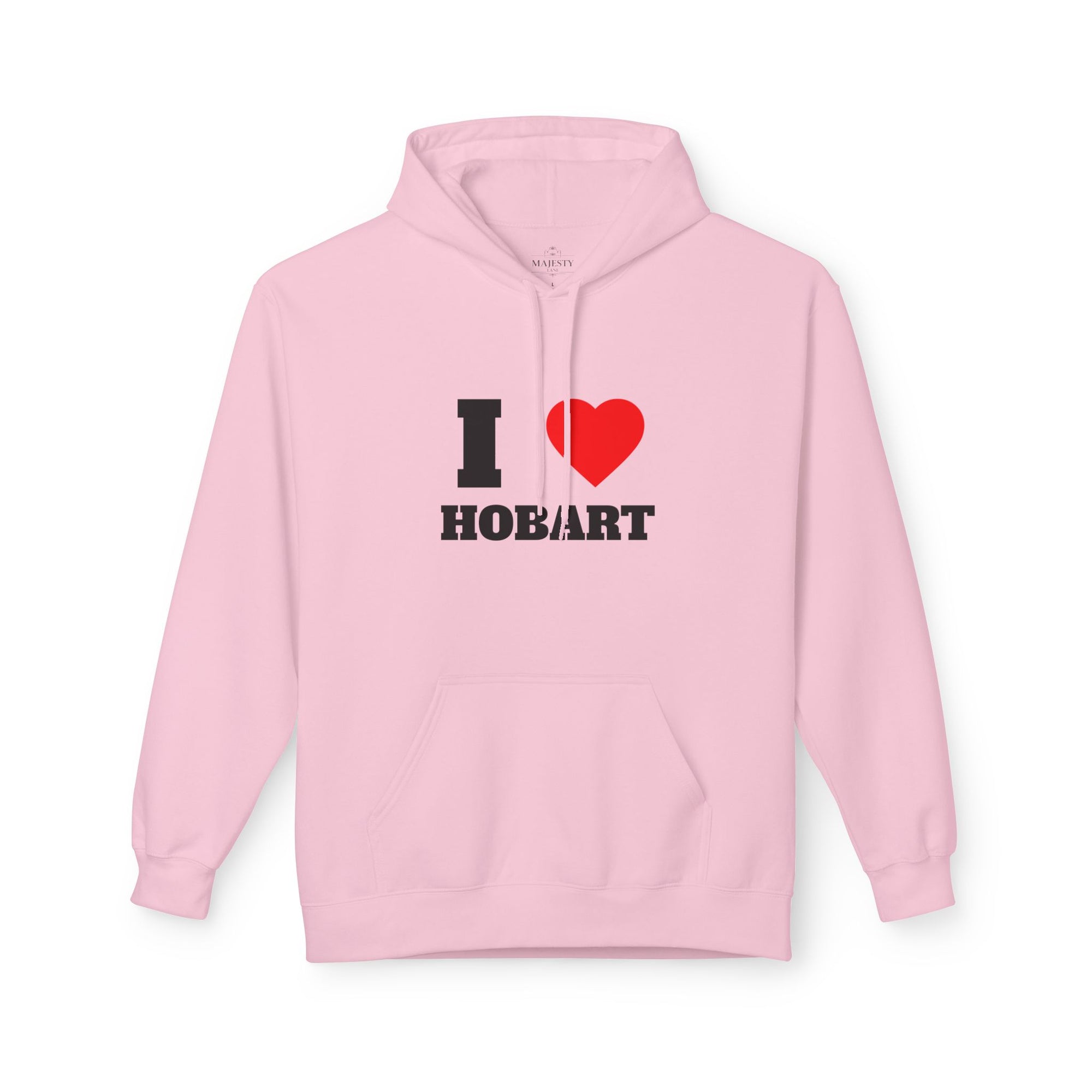 'I Love Hobart' Unisex Softstyle Fleece Hoodie, Cozy Gift, Streetwear, Unique Fashion, Casual Wear, Lounge Essential