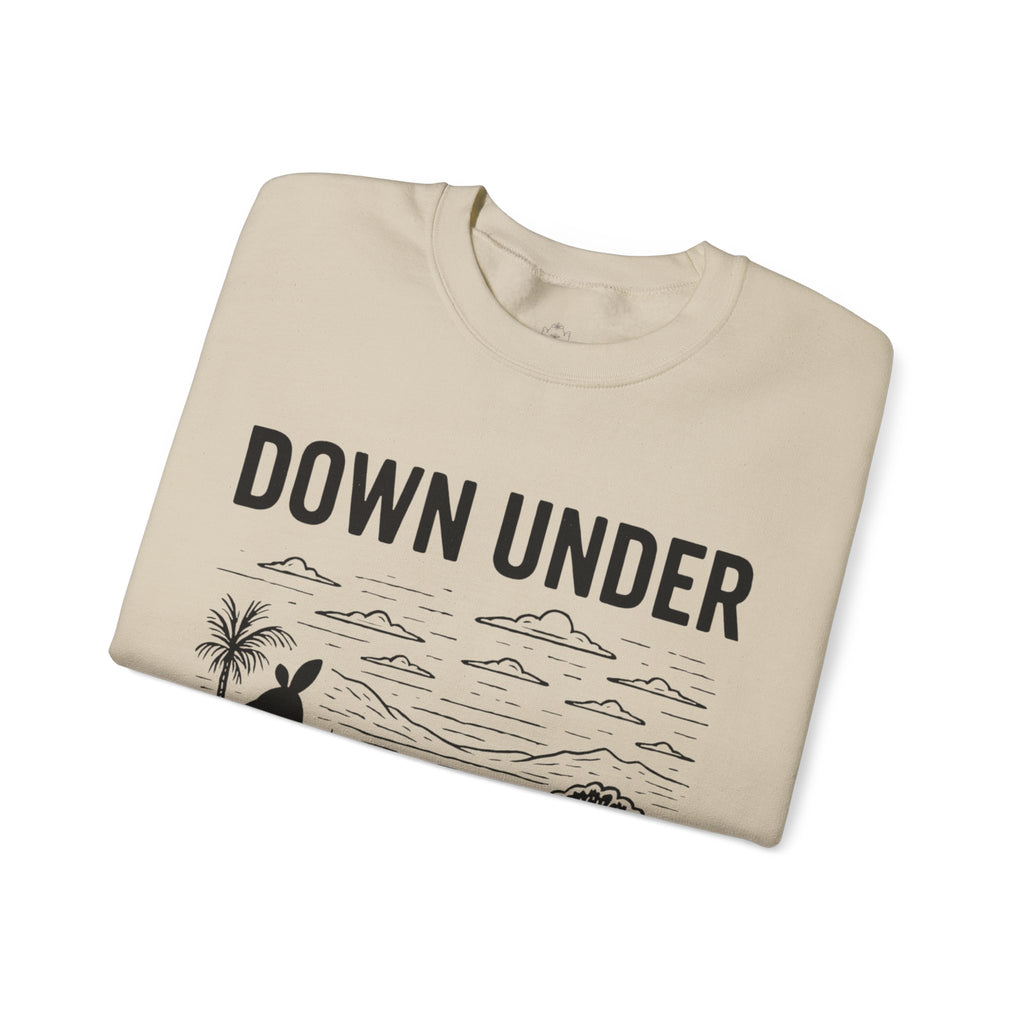 Down Under Unisex Crewneck Sweatshirt | Cozy Gift for Travelers, Fashion Lovers, Tasmania Souvenir, Comfortable Sweatshirt, [...]