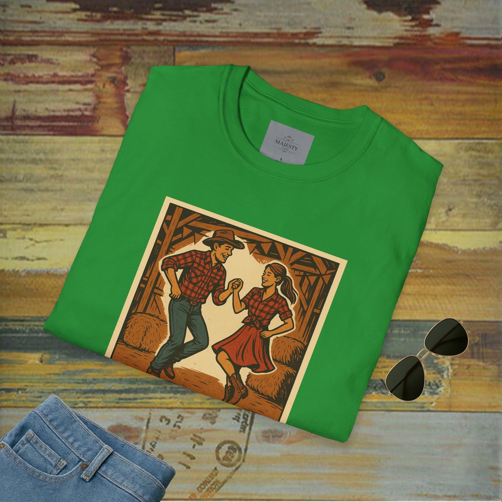 Country's Energy Coming Together Unisex T-Shirt, Softstyle Tee, Inspirational Shirt, Heartfelt Gift