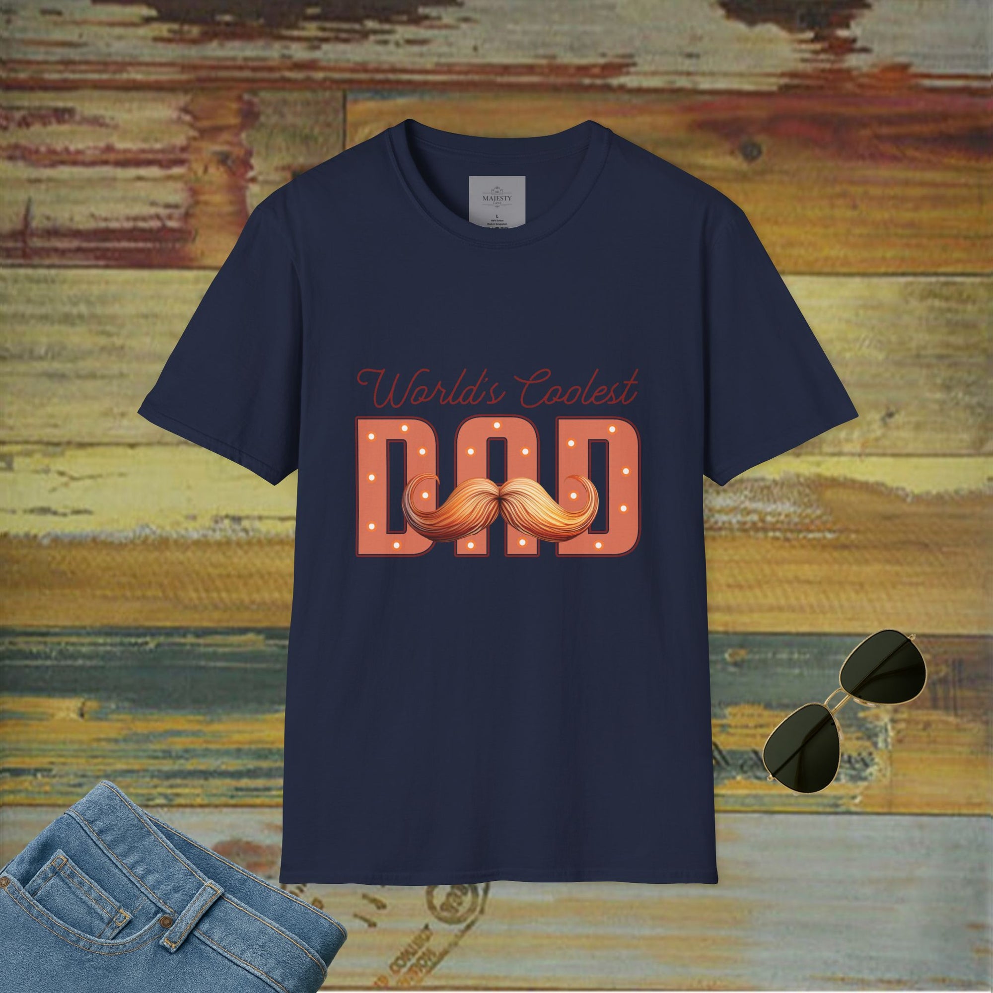 World's Coolest Dad T-Shirt, Softstyle Tee