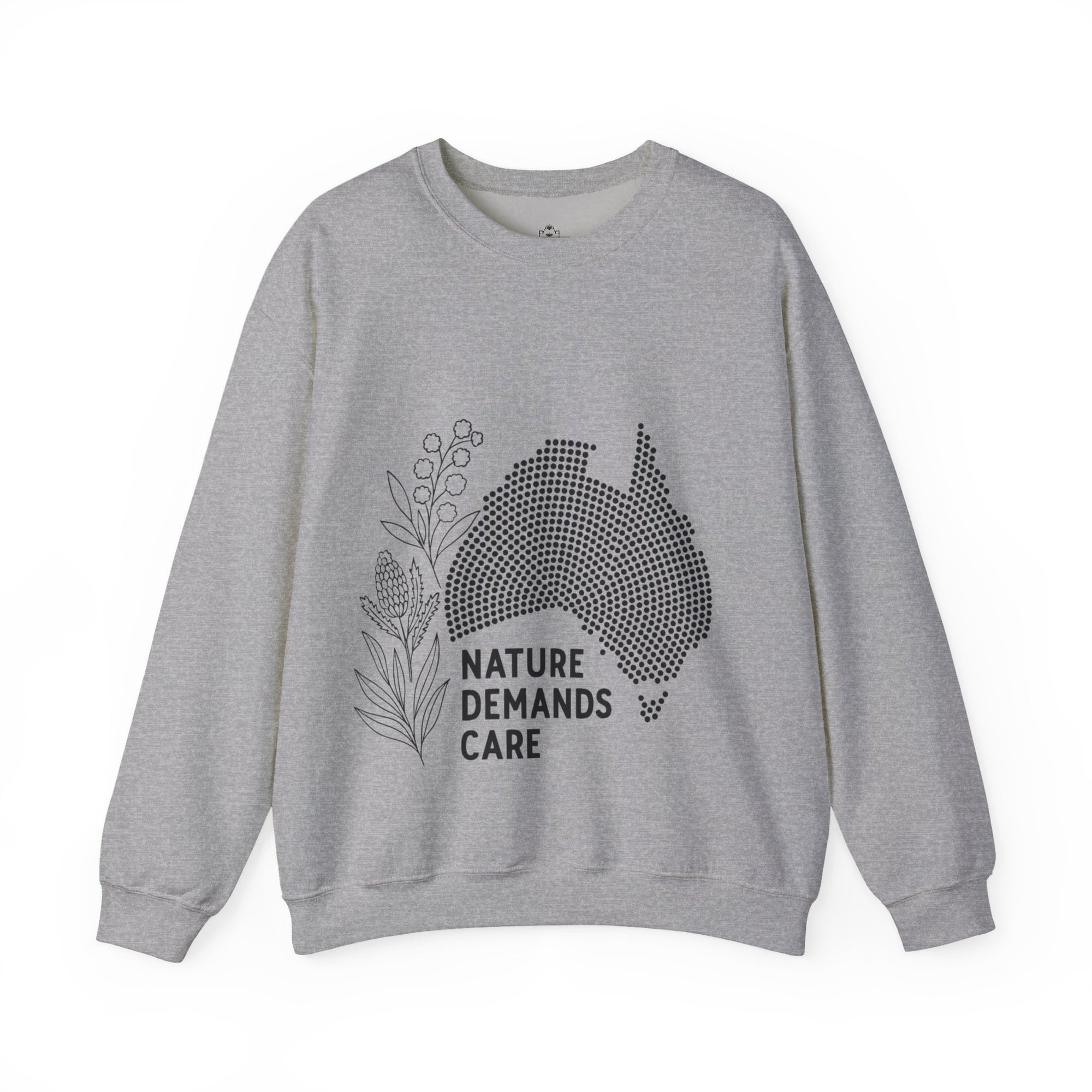 Nature Demands Care Unisex Crewneck Sweatshirt | Cozy Gift for Travelers, Fashion Lovers, Tasmania Souvenir, Comfortable Sweatshirt, [...]