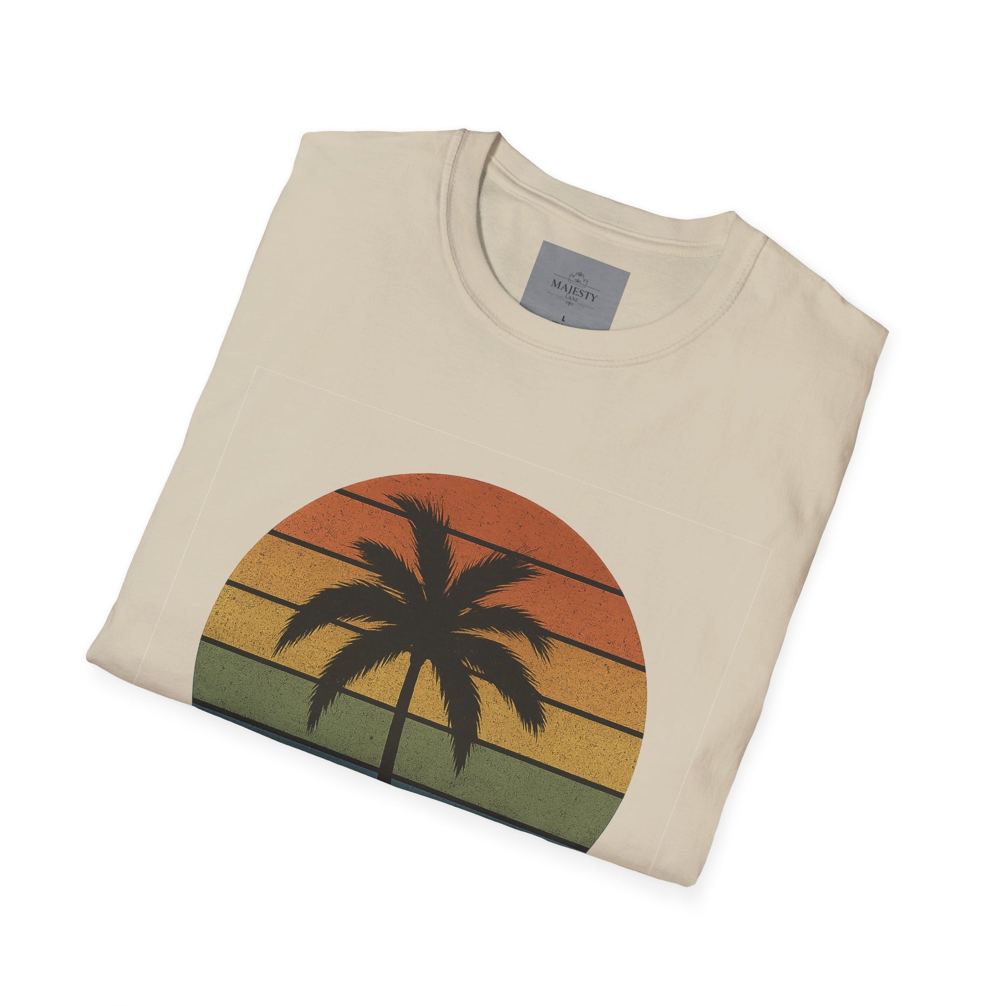 Sunset Palm Unisex T-Shirt, Softstyle Tee, Inspirational Shirt, Heartfelt Gift